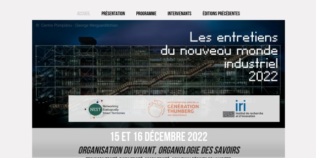 Cover slide from the talk “Entretien”