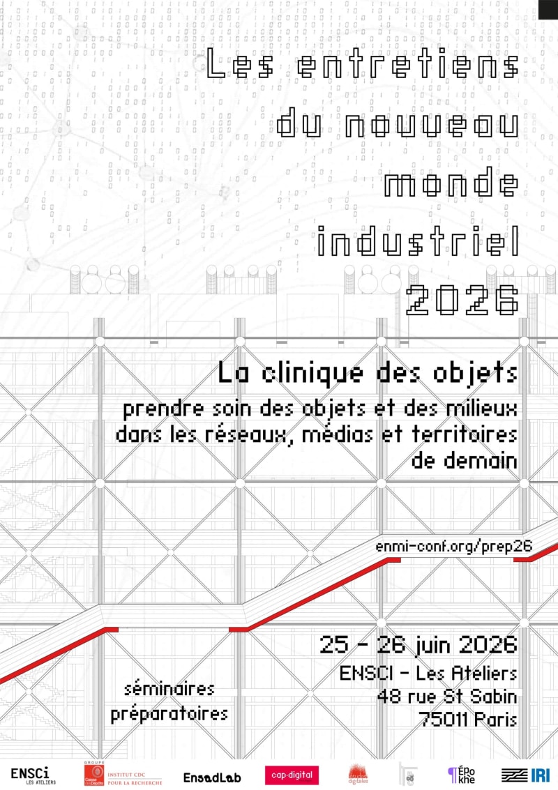 Cover slide from the talk “La question du rapport entre l’abstraction, le discours rationnel, et la matière”