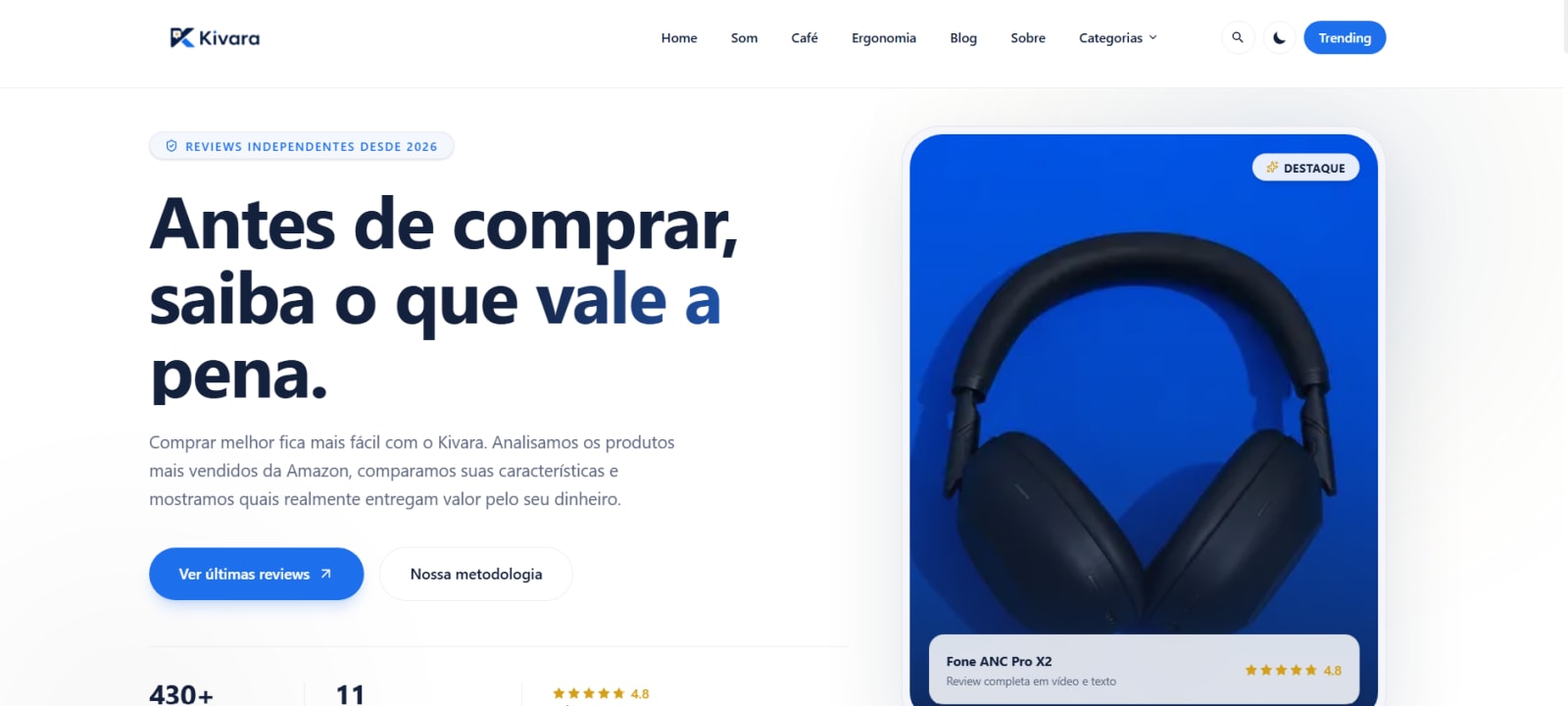 Hero do site kiivara.com.br