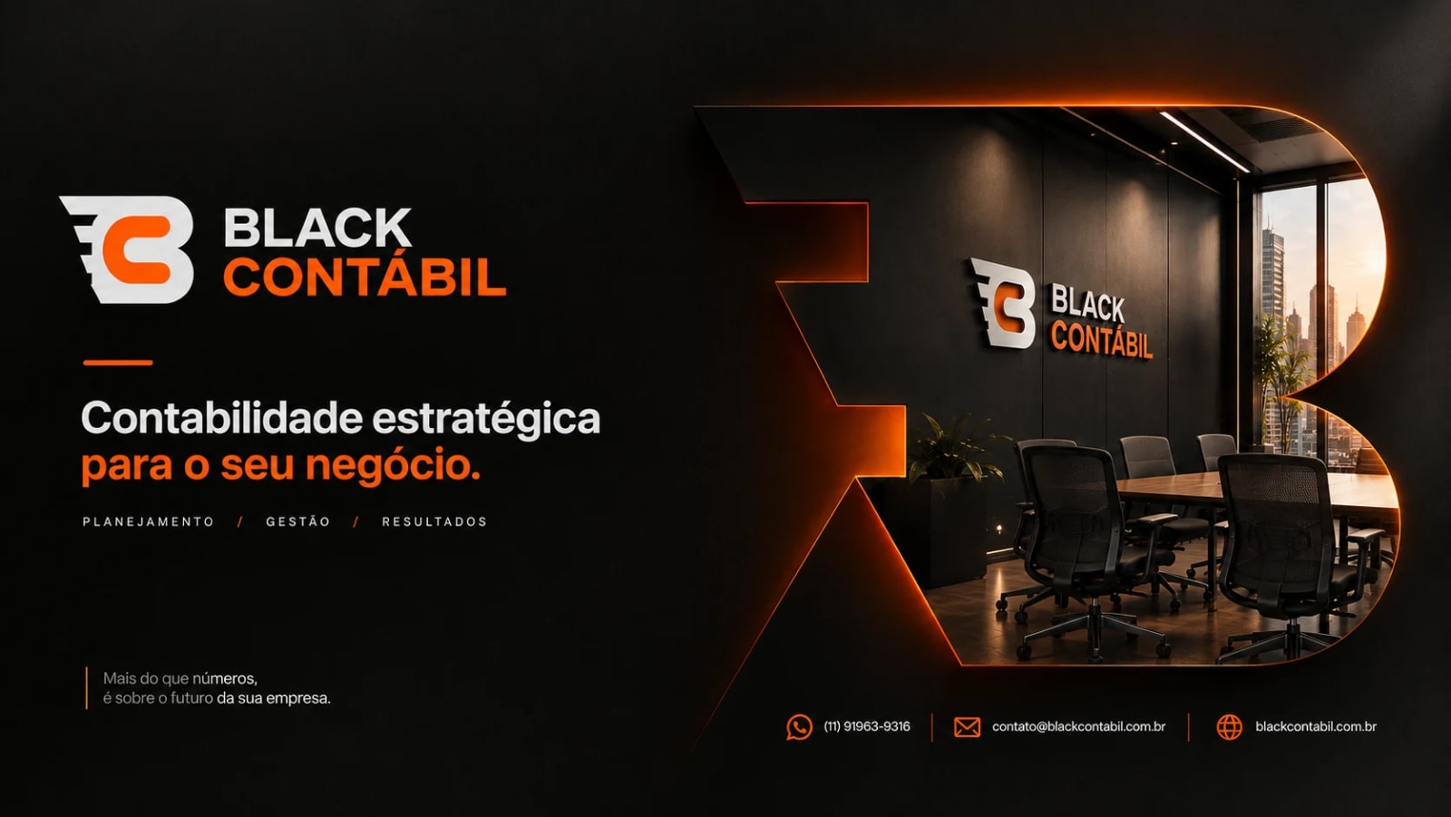 Black Contábil — Clareza para crescer sem surpresas — identidade visual