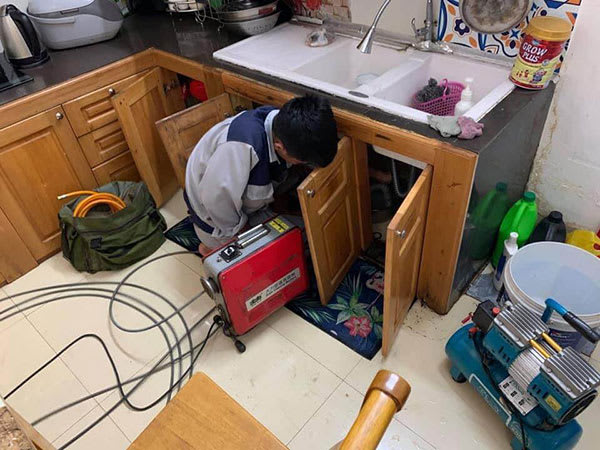 Thông tắc chậu rửa bát Ninh Bình