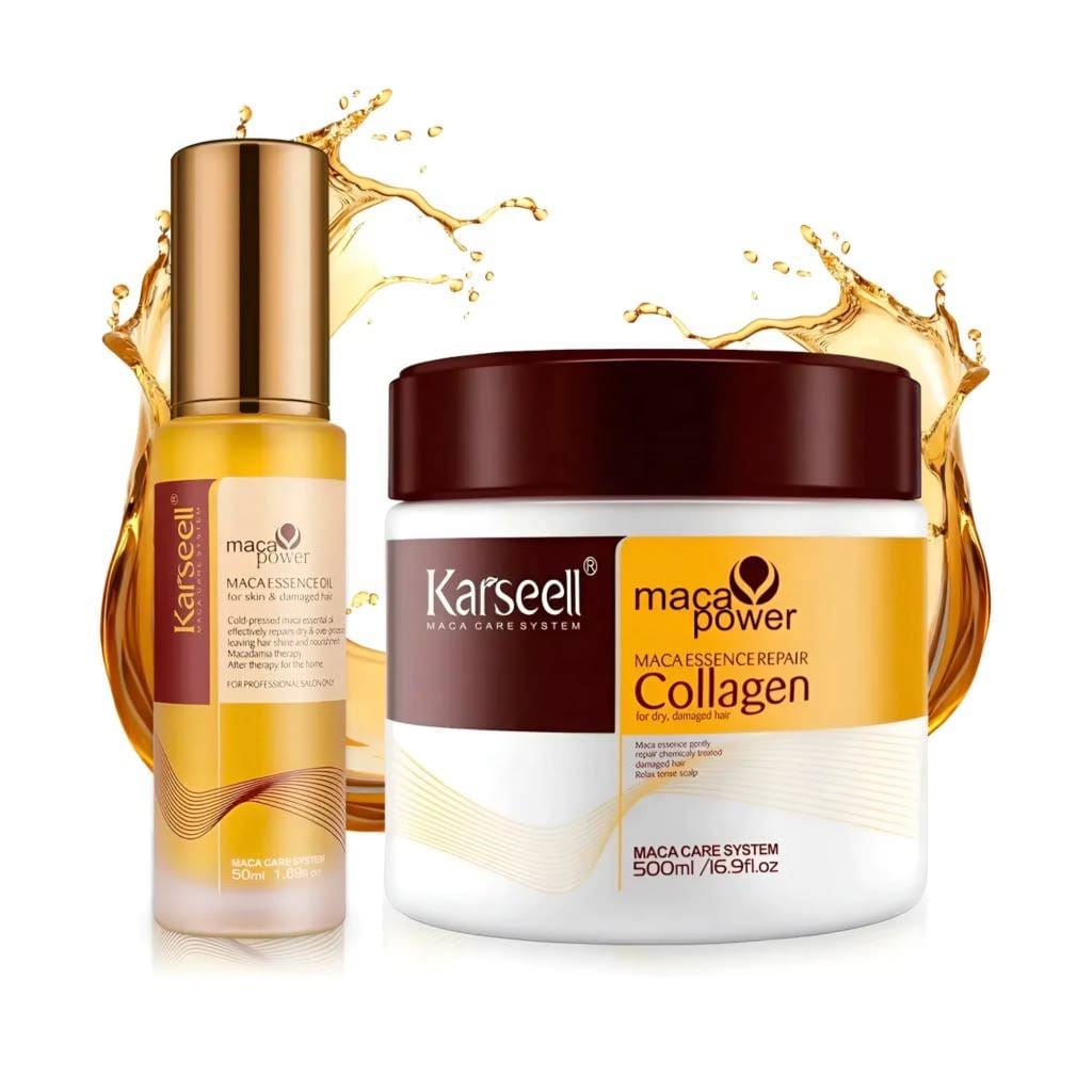 Kit Capilar Karseell: Mascarilla con Colágeno + Aceite de Argán