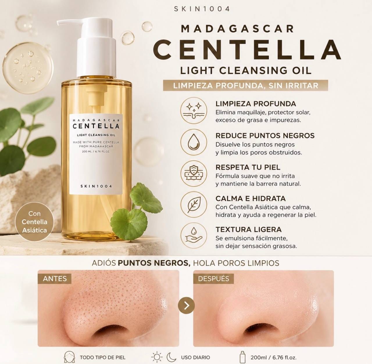 Madagascar Centella Light Cleansing Oi