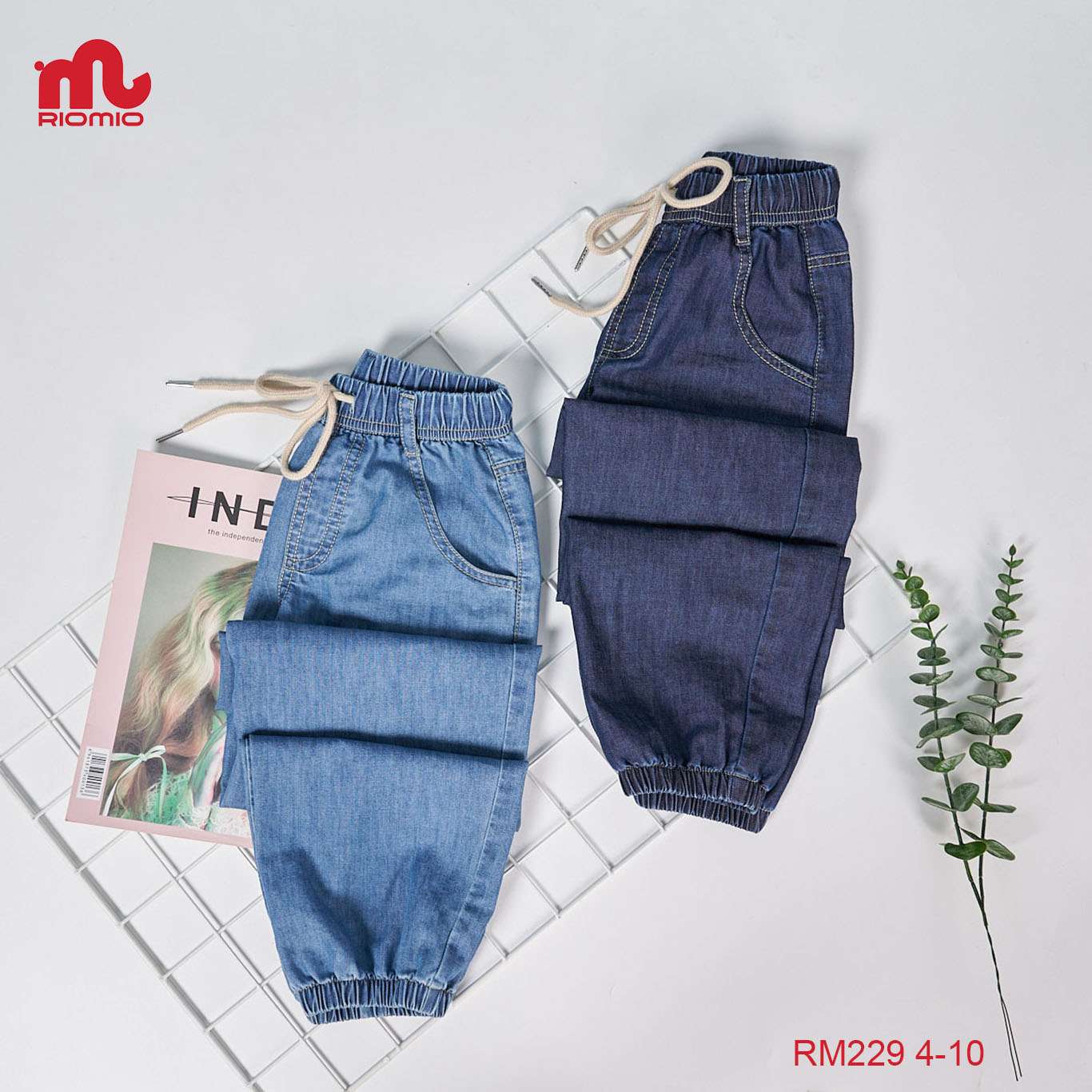 Quần jean bo gấu Mohamed unisex