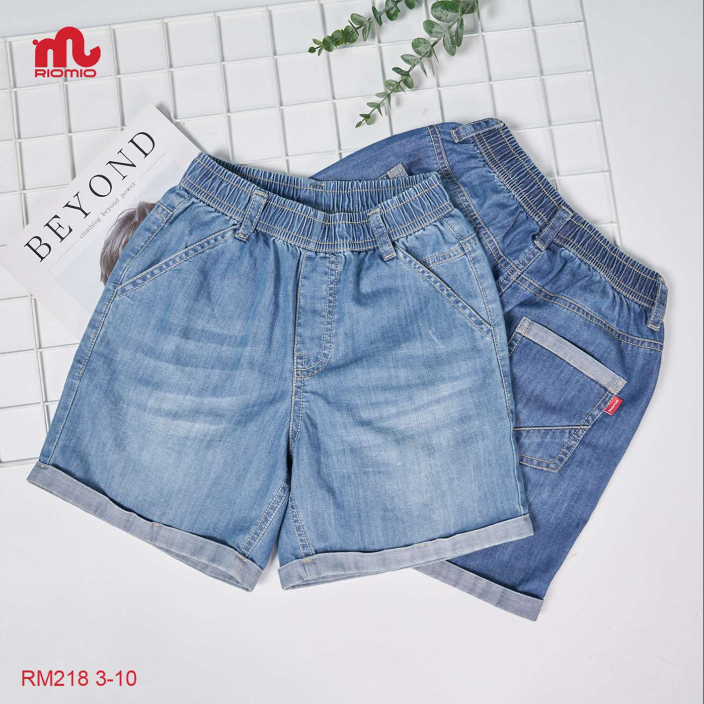 Quần short jean Amou túi chéo (3–11 tuổi)