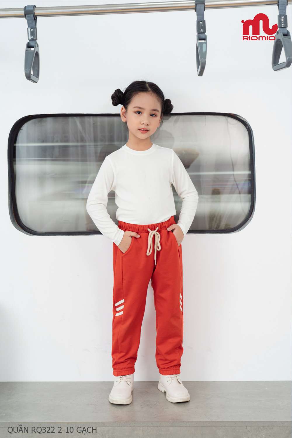 Quần nỉ da cá Hypatia bo gấu unisex (2–11 tuổi)