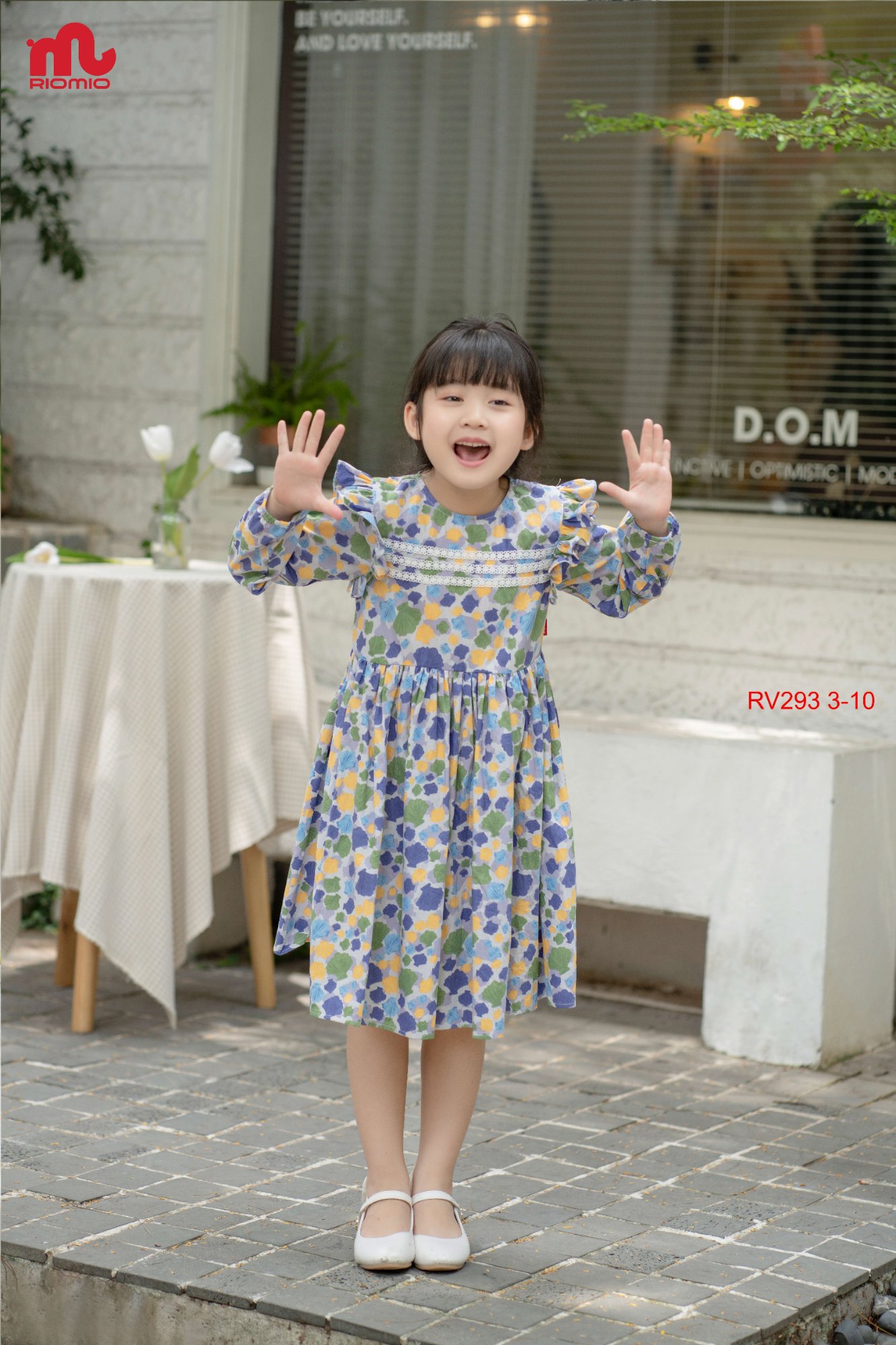 Váy thô hoa Rosalind tay cánh tiên (3–11 tuổi)