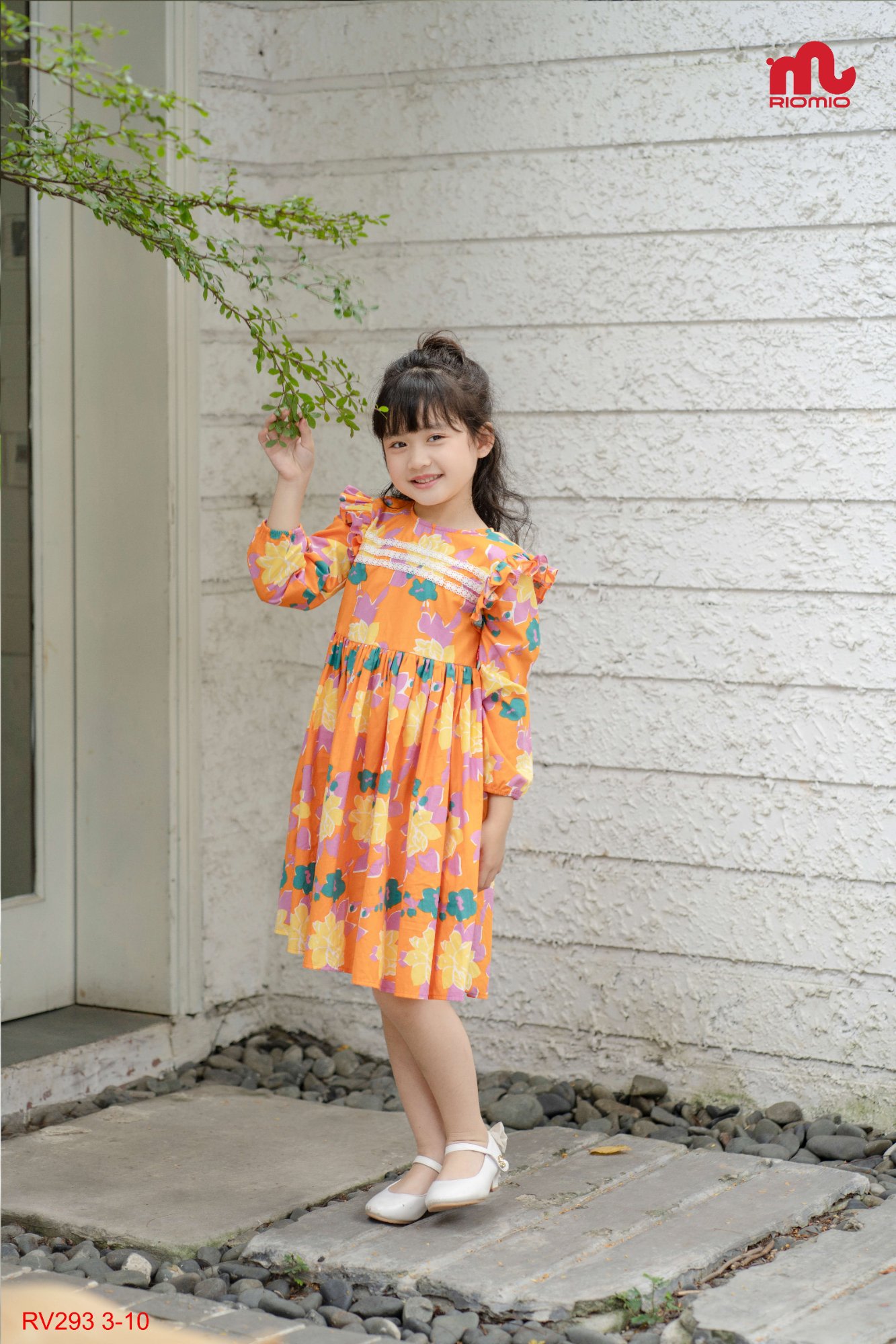 Váy thô hoa Rosalind tay cánh tiên (3–11 tuổi)
