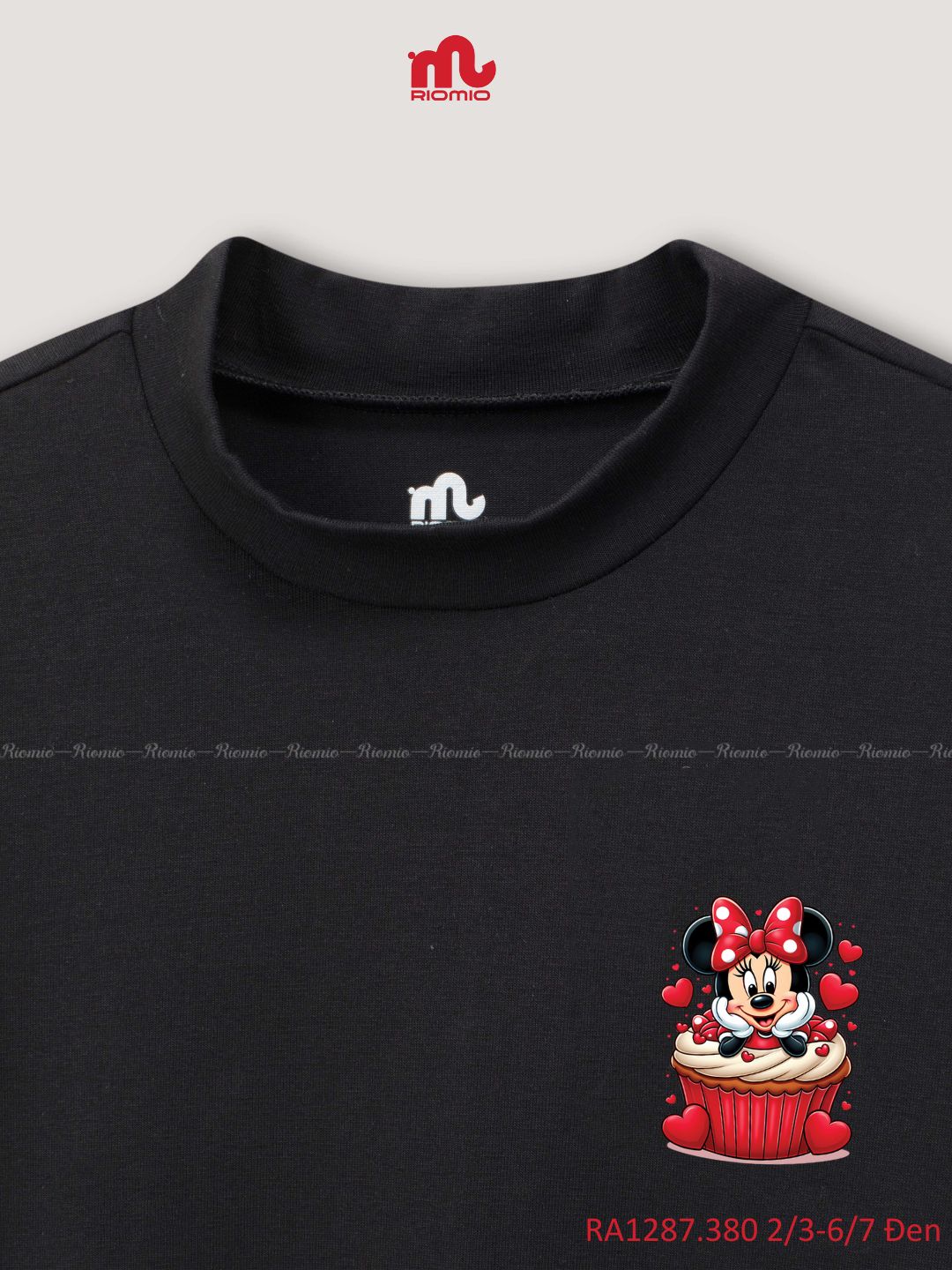 Áo Giữ Nhiệt Cổ 3 Phân  In Hình Mickey Cotton Co Giãn 4 Chiều (Size 2/3 - 6/7)