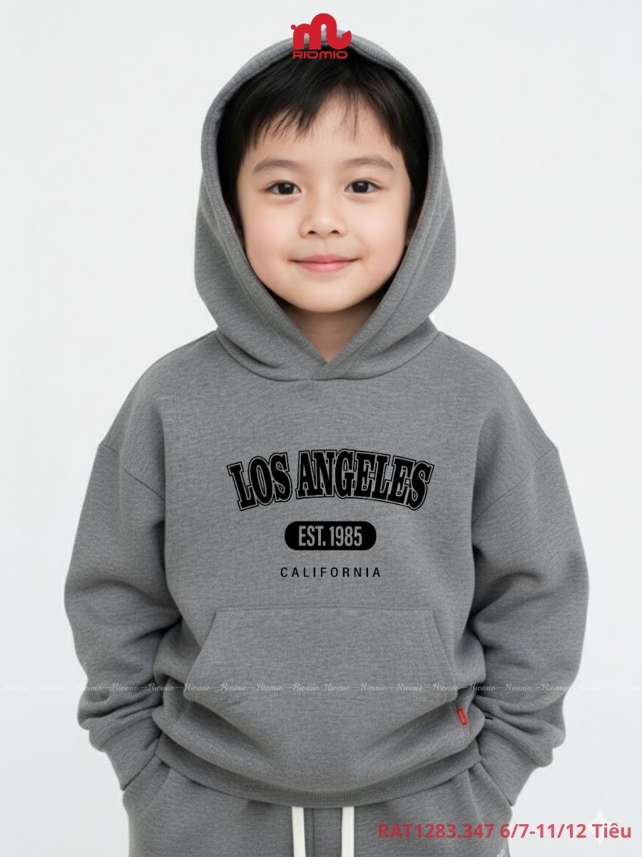Áo Hoodie Bé Trai Nỉ Bông (Size 6/7 - 11/12)