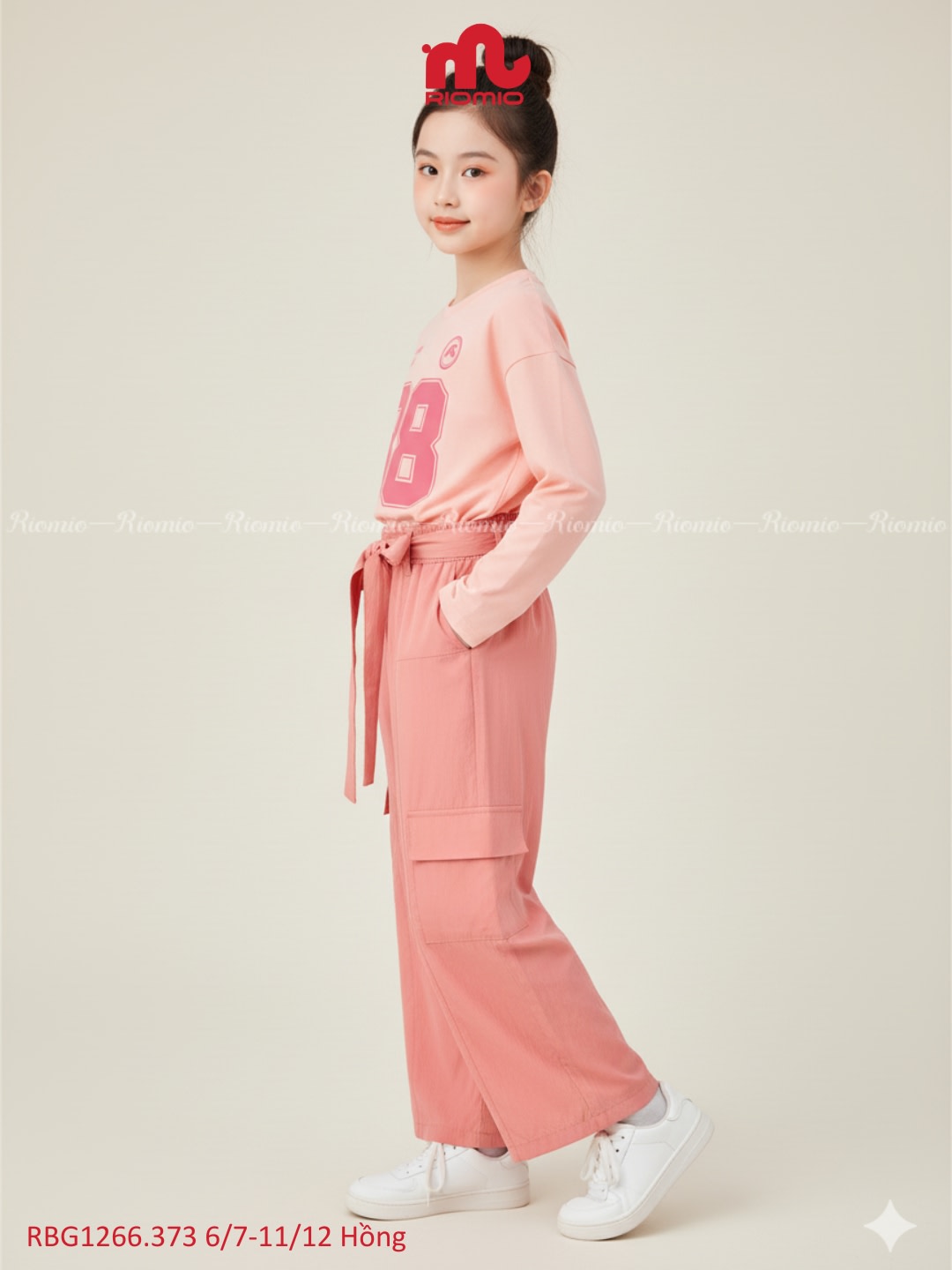 Set cotton dài quần gió 6/7-11/12