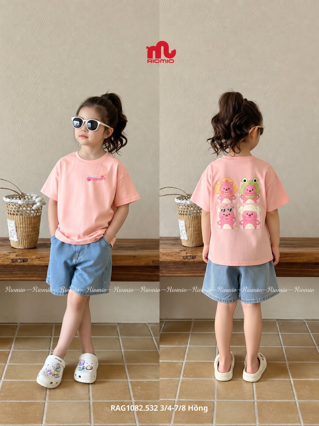 Áo phông cộc tay 3/4-7/8