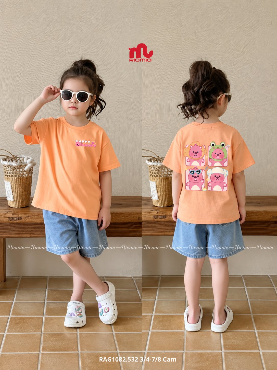 Áo phông cộc tay 3/4-7/8