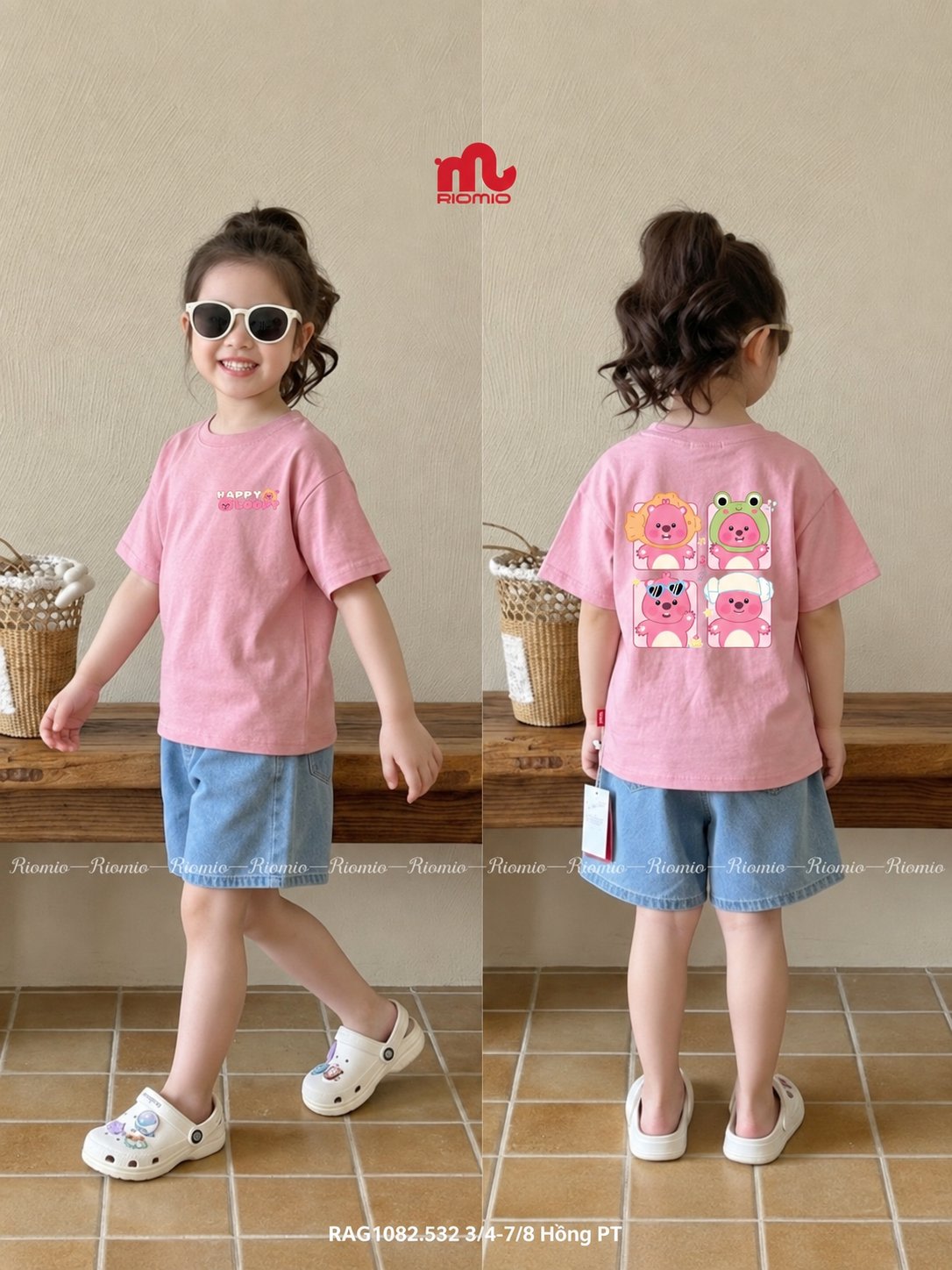 Áo phông cộc tay 3/4-7/8
