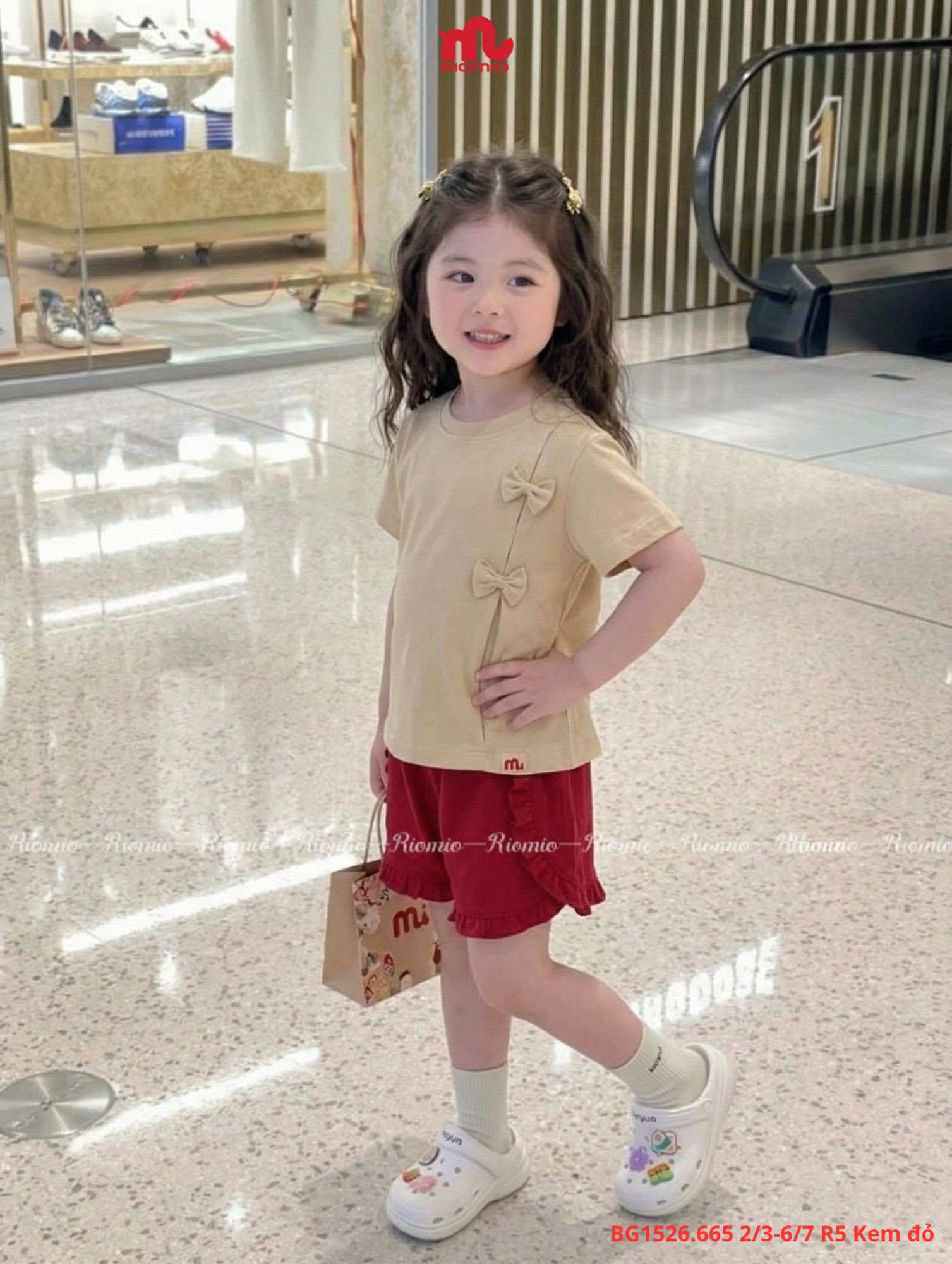 Bộ cotton bé gái 2 đến 7 tuổi