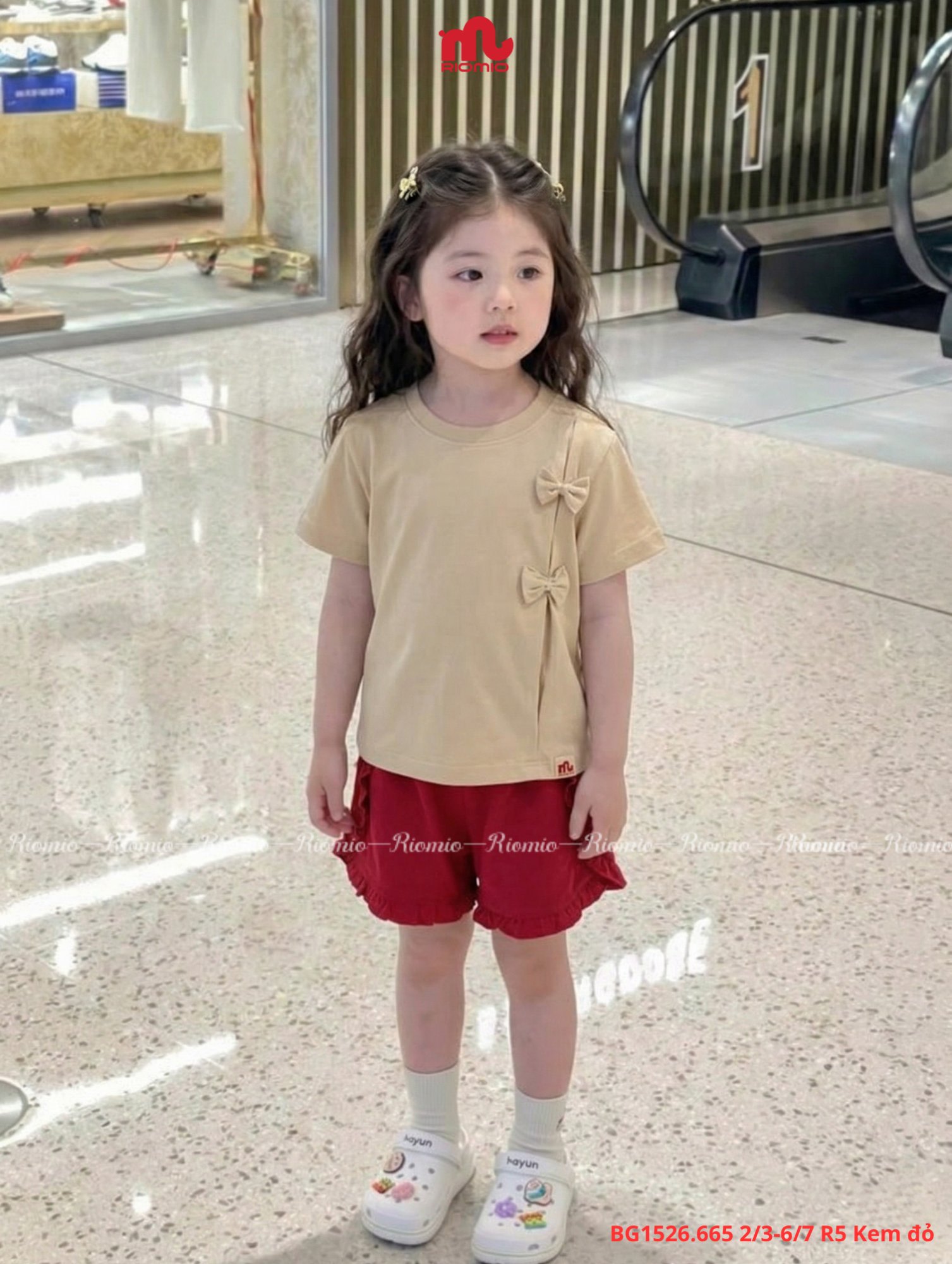 Bộ cotton bé gái 2 đến 7 tuổi