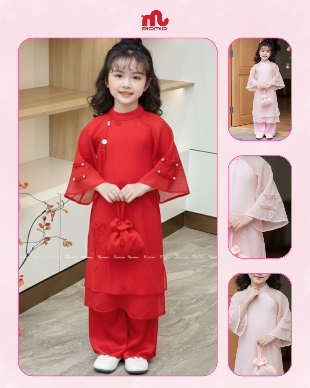Áo dài Bé Gái 3-11 tuổi