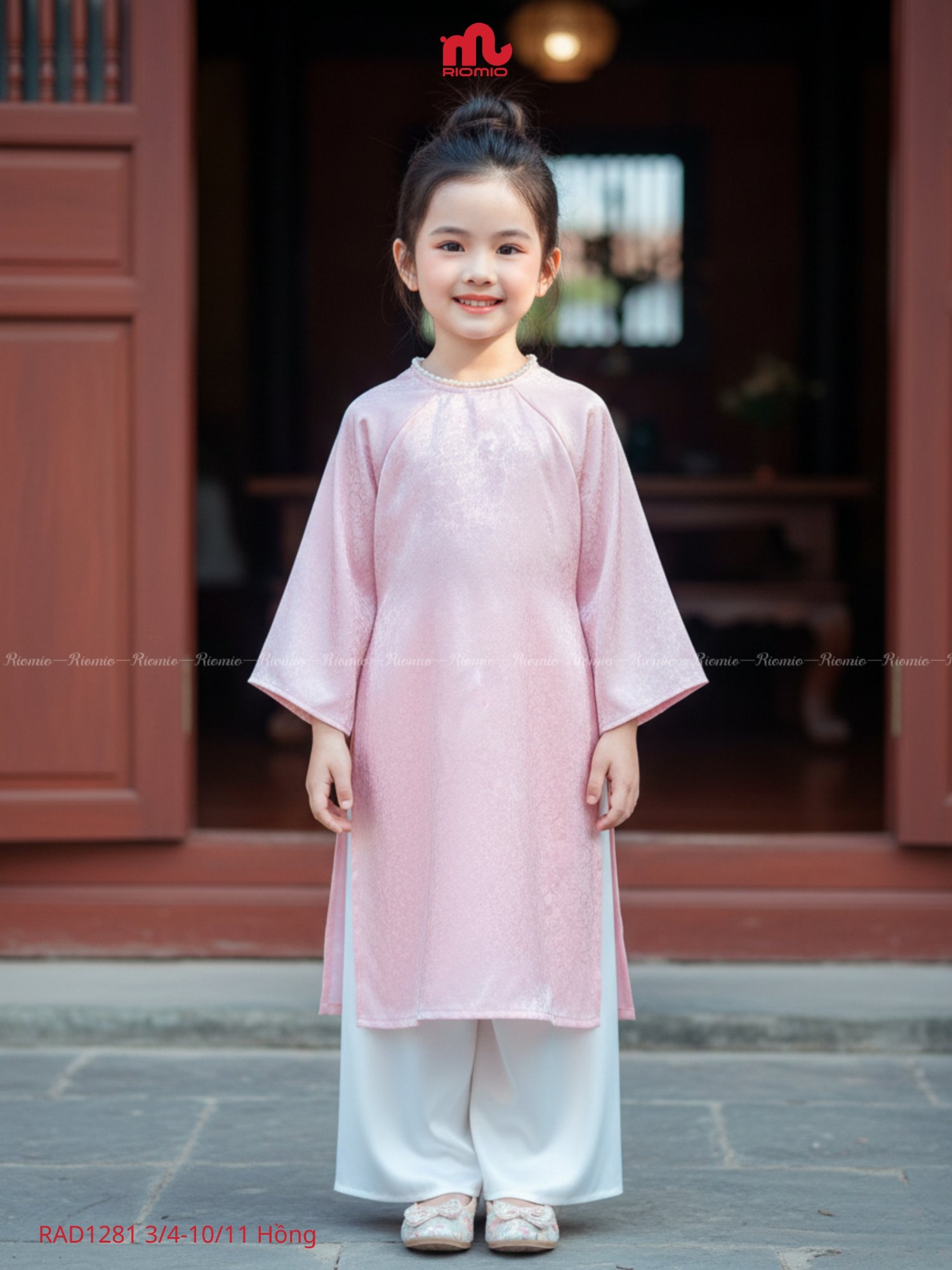 Áo Dài Bé Gái Yên Hy Size 3-11 tuổi