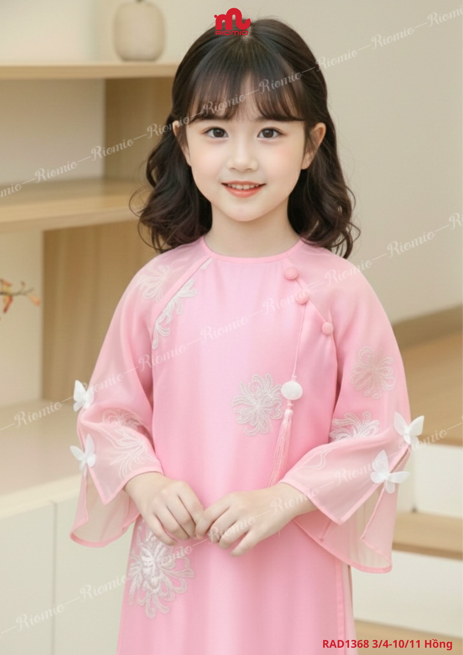 Áo Dài Bé Gái Dư Hy SIZE 3-11 tuổi