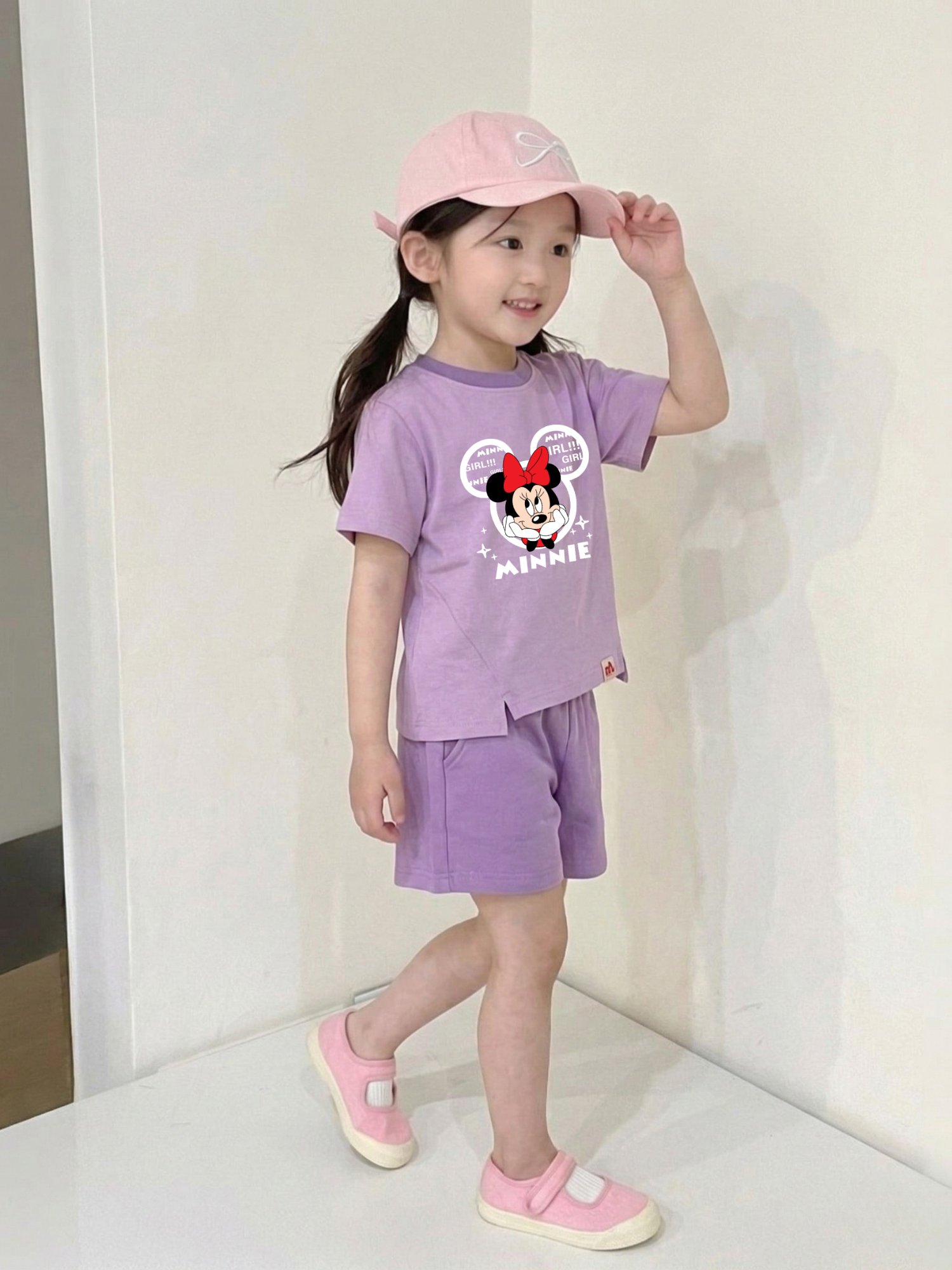 Bộ cotton bé gái cộc tay 2-7 tuổi