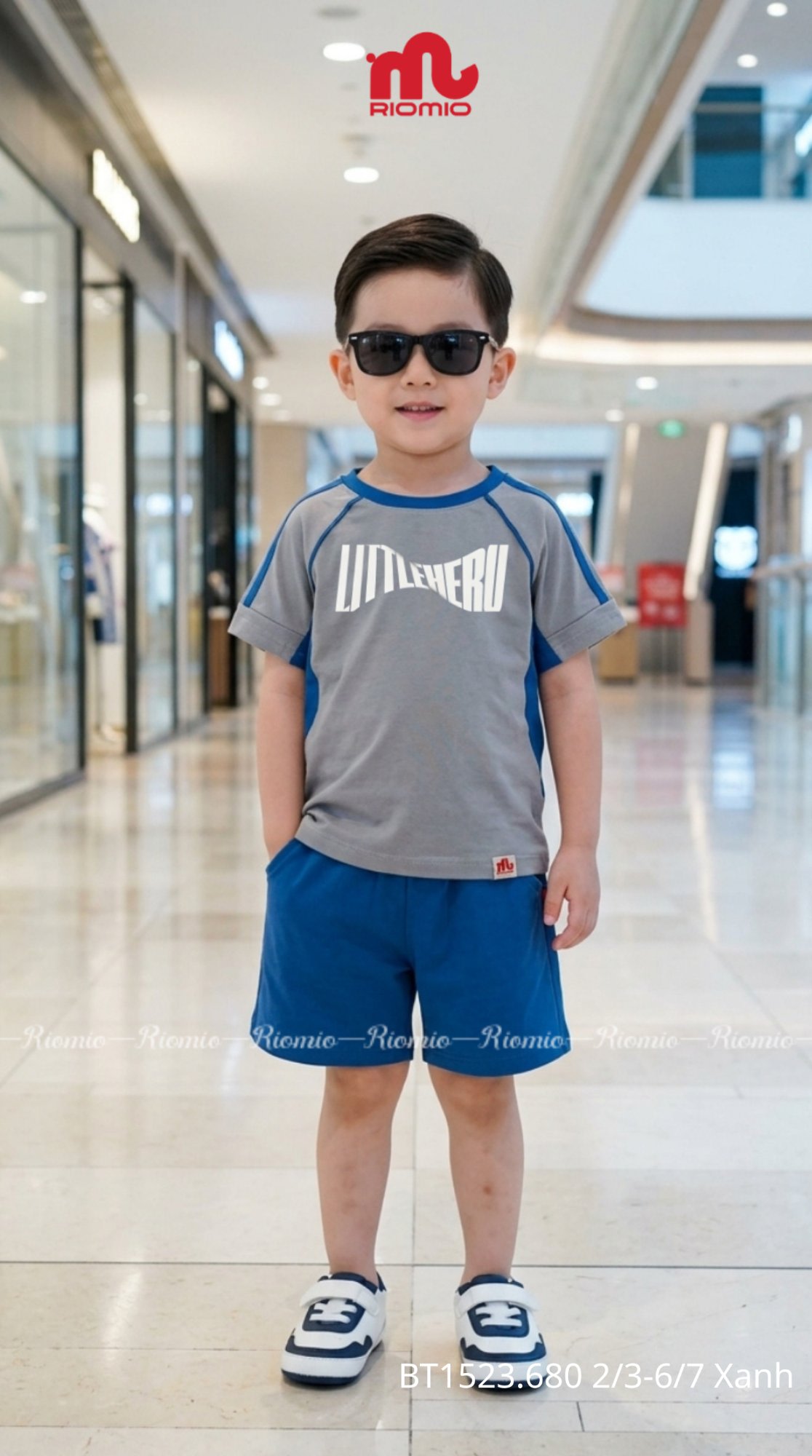 Bộ cotton bé trai cộc tay 2-7 tuổi