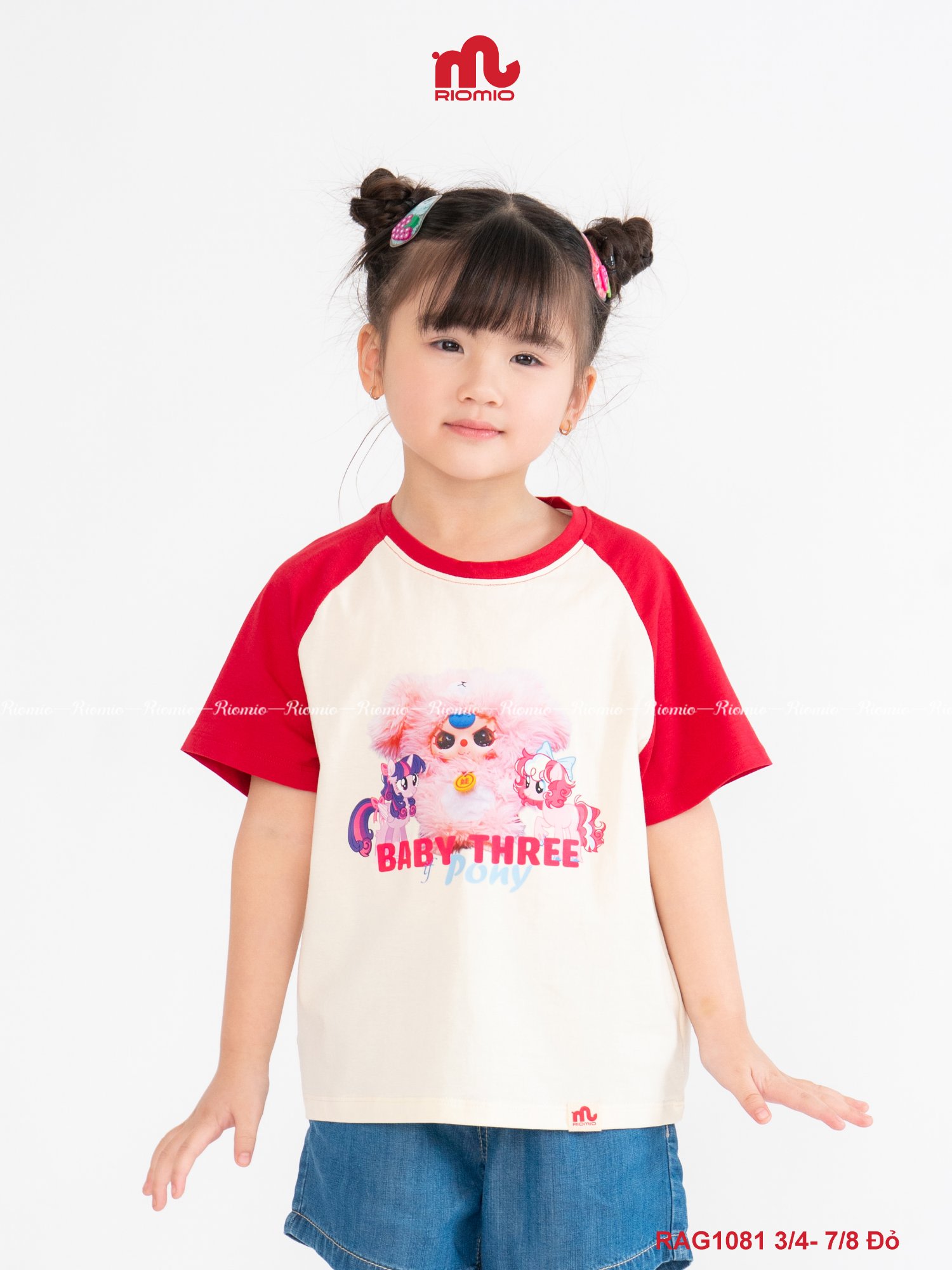 Áo phông cộc tay bé gái 3-8 tuổi