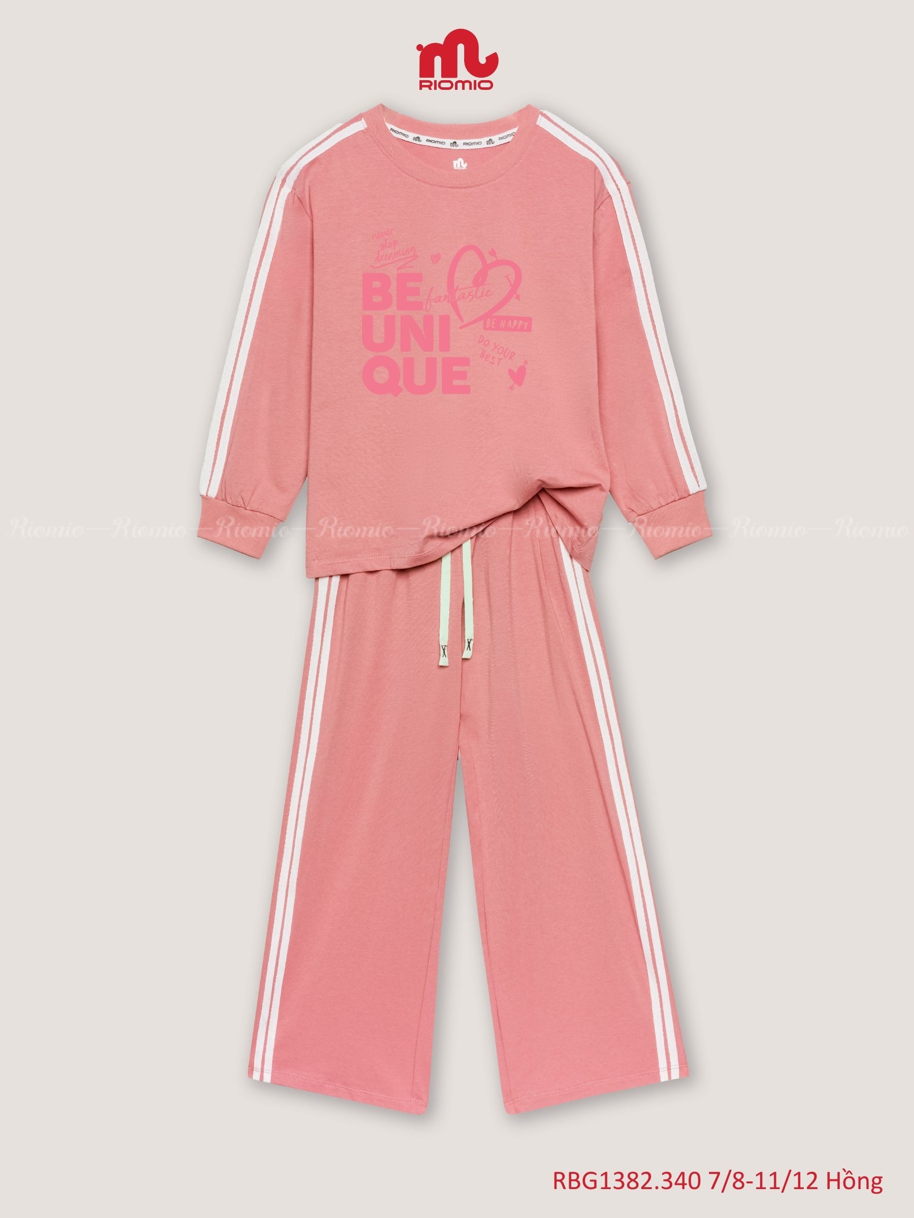 Bộ cotton dài Bé gái 7-12 tuổi