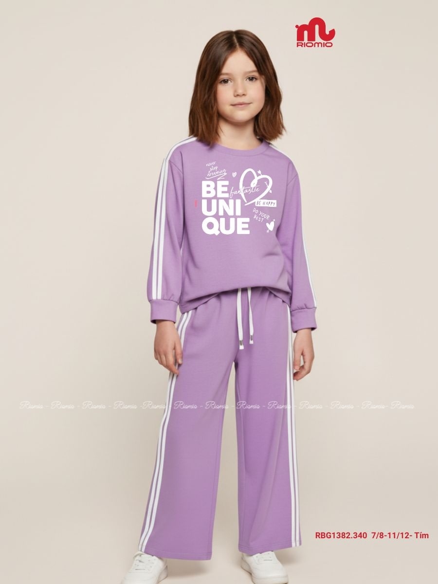 Bộ cotton dài Bé Gái 7-12 tuổi