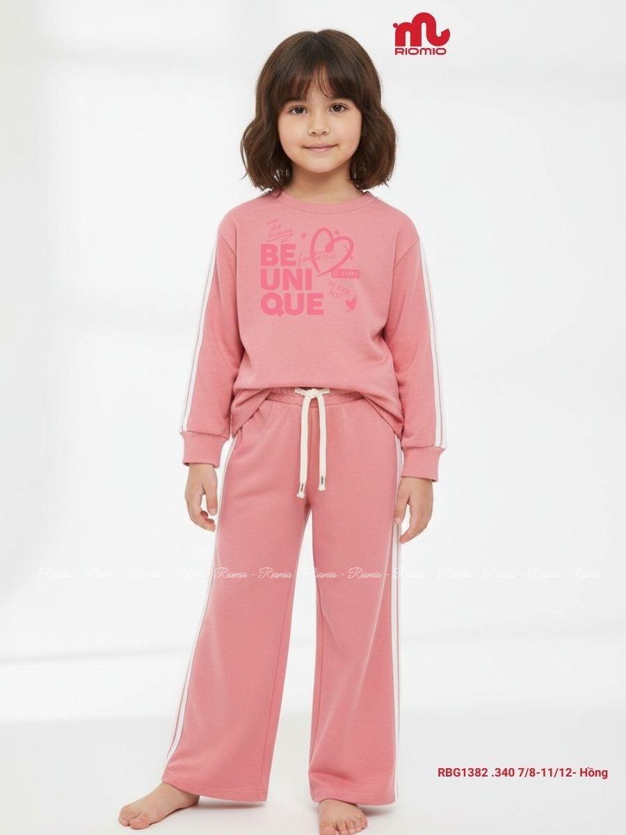 Bộ cotton dài Bé Gái 7-12 tuổi