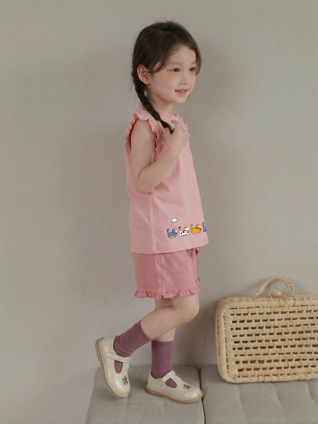 Bộ cotton bé gái 2-7 tuổi