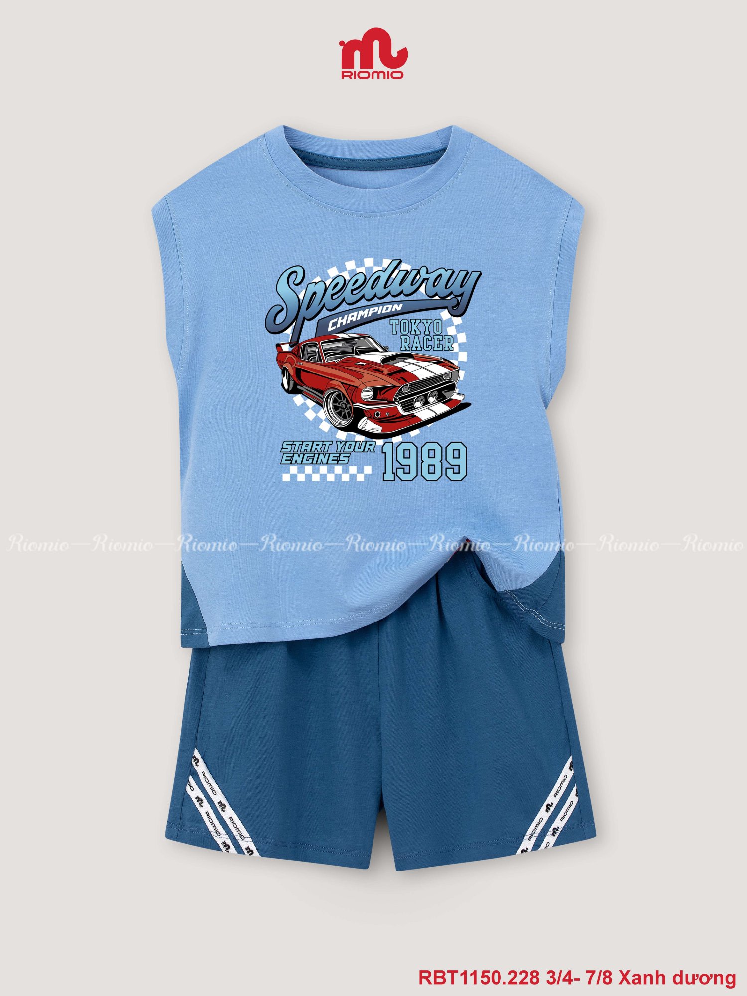 Bộ cotton Bé trai 3-8 tuổi