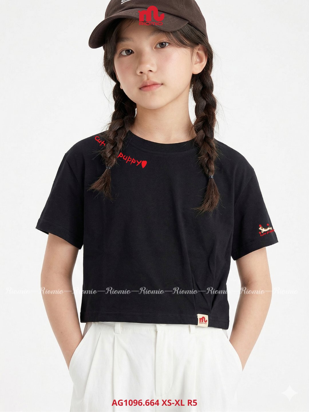 Áo cotton bé gái XS-XL
