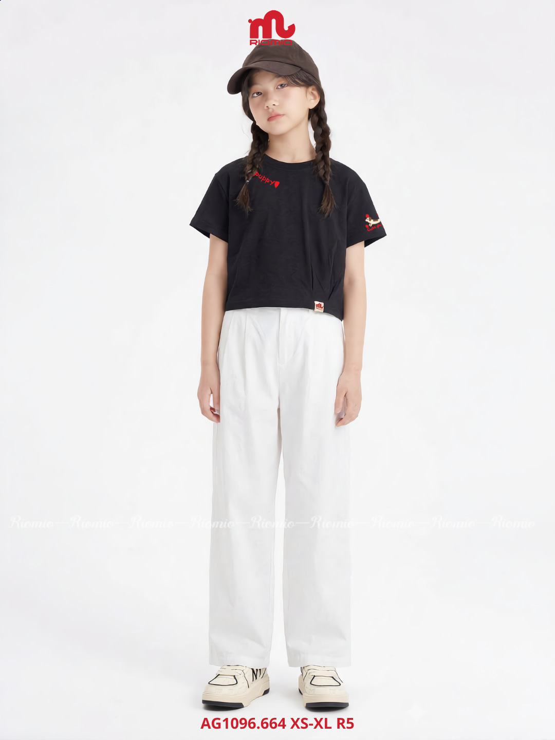 Áo cotton bé gái XS-XL