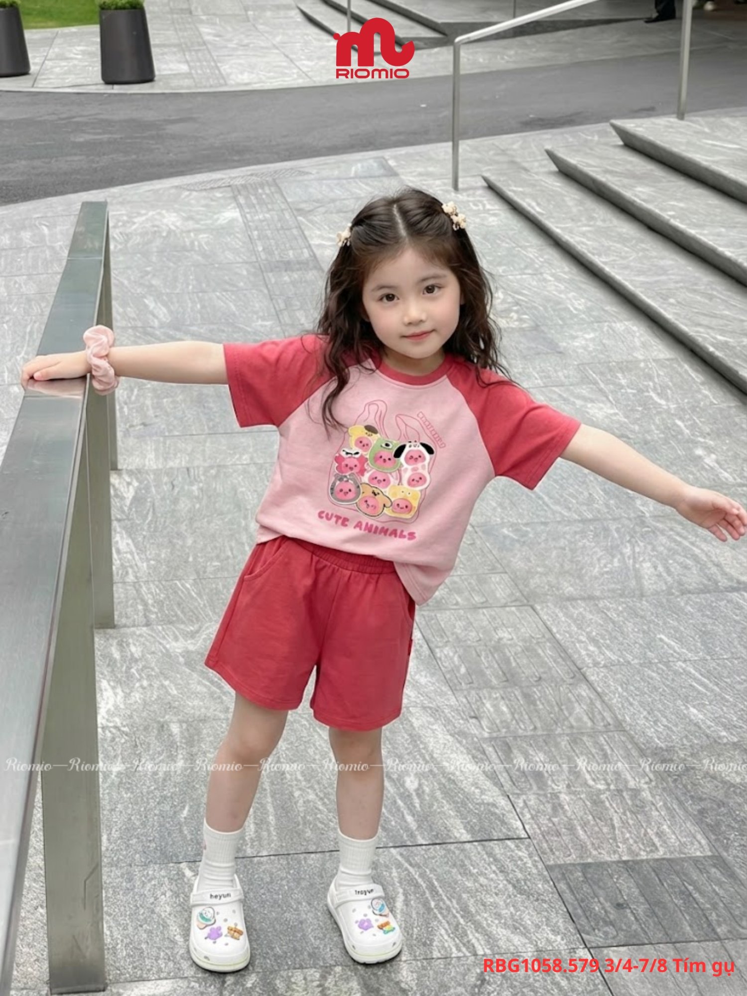Bộ cotton cộc tay 3-8 tuổi