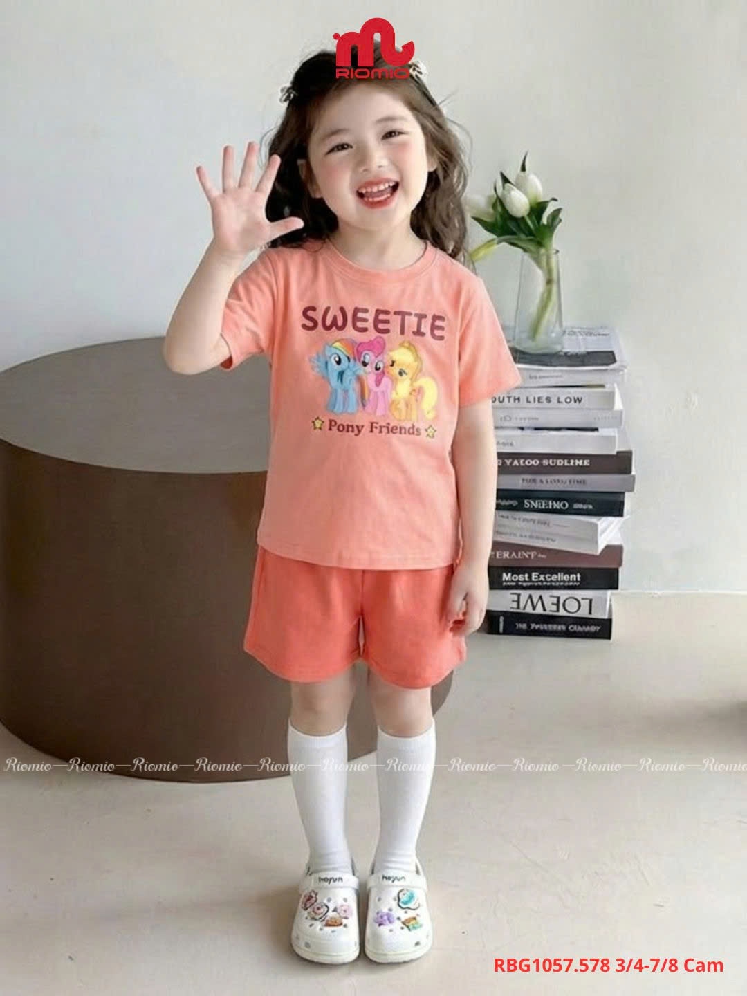 Bộ cotton cộc tay 3-8 tuổi