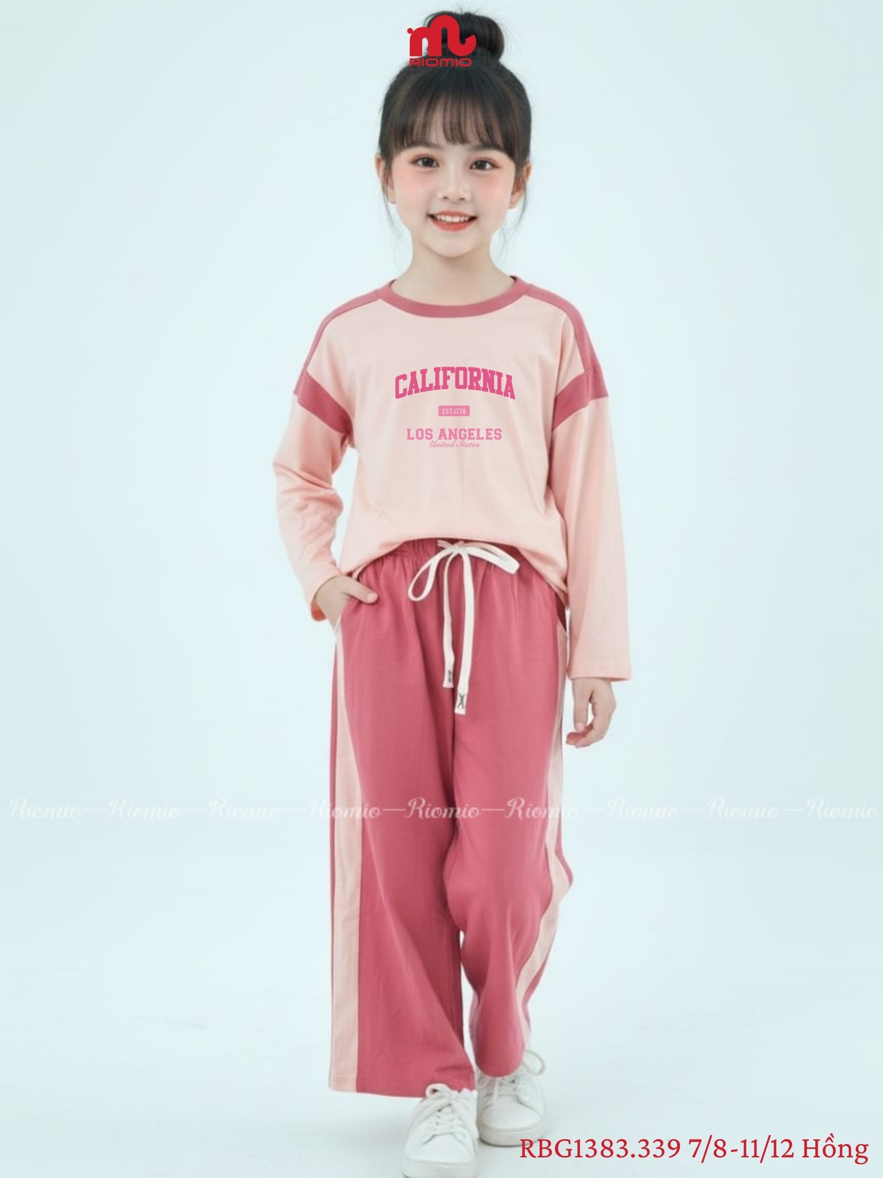 Bộ cotton dài Bé Gái 7-12 tuổi
