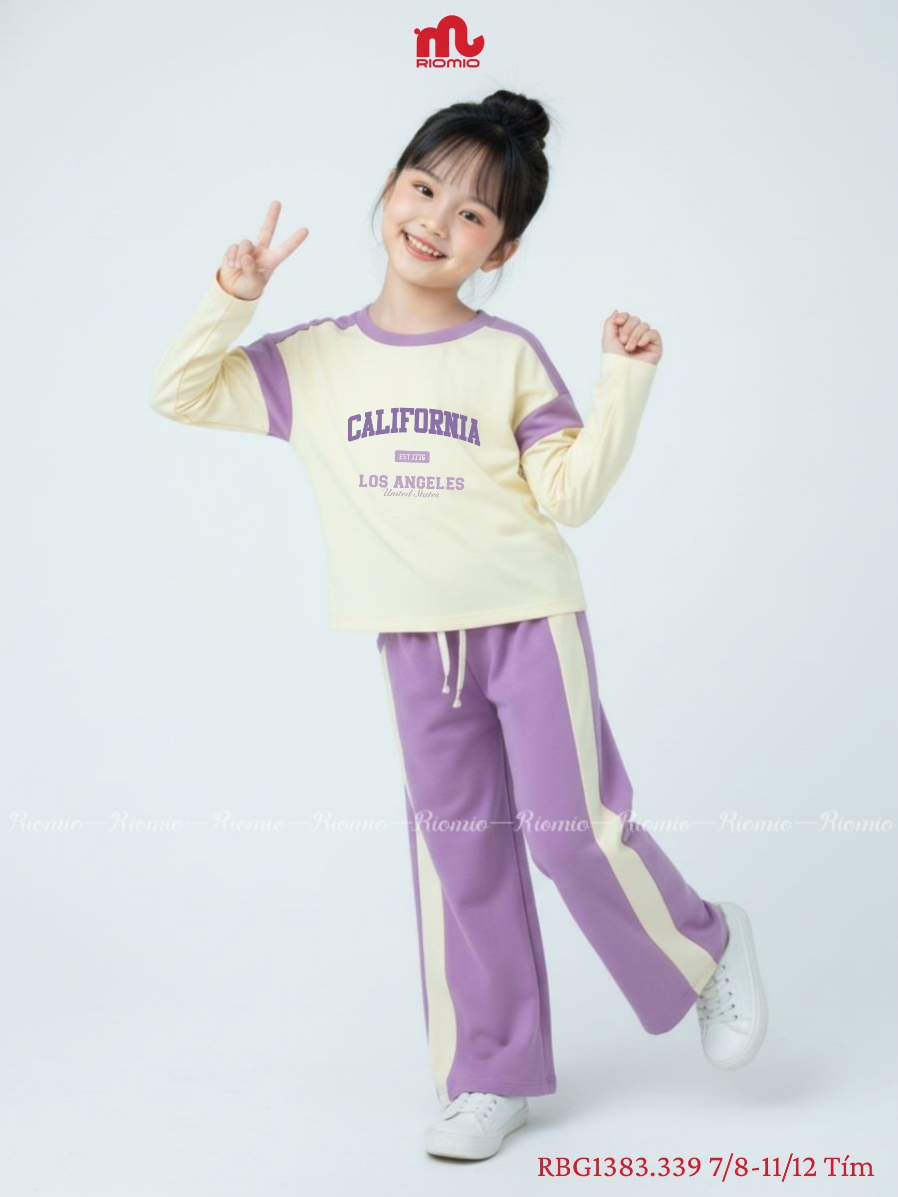 Bộ cotton dài Bé Gái 7-12 tuổi