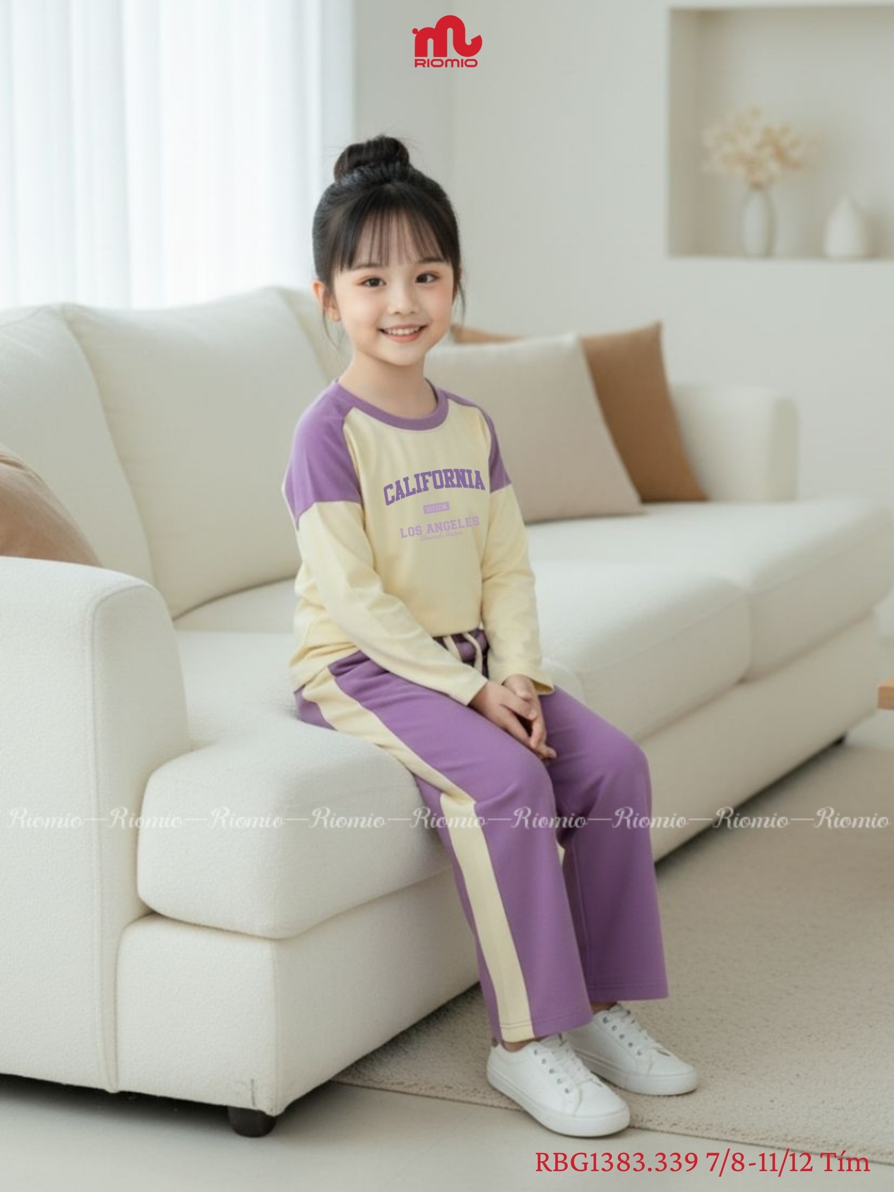 Bộ cotton dài Bé Gái 7-12 tuổi