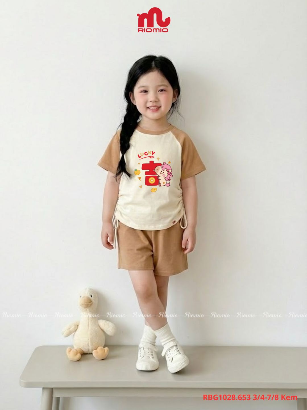 Bộ cotton cộc tay 3-8 tuổi