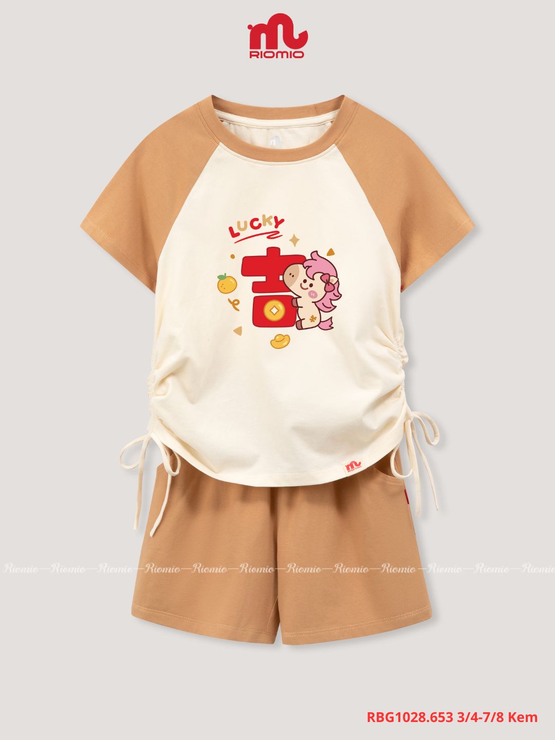 Bộ cotton cộc tay 3-8 tuổi