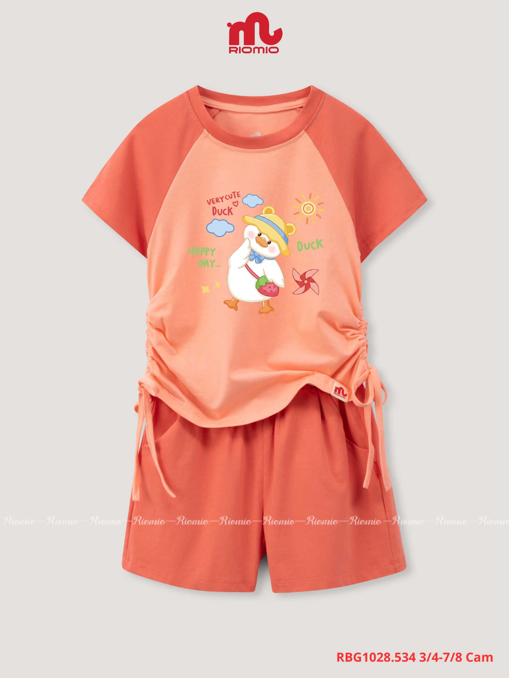 Bộ cotton cộc tay 3-8 tuổi