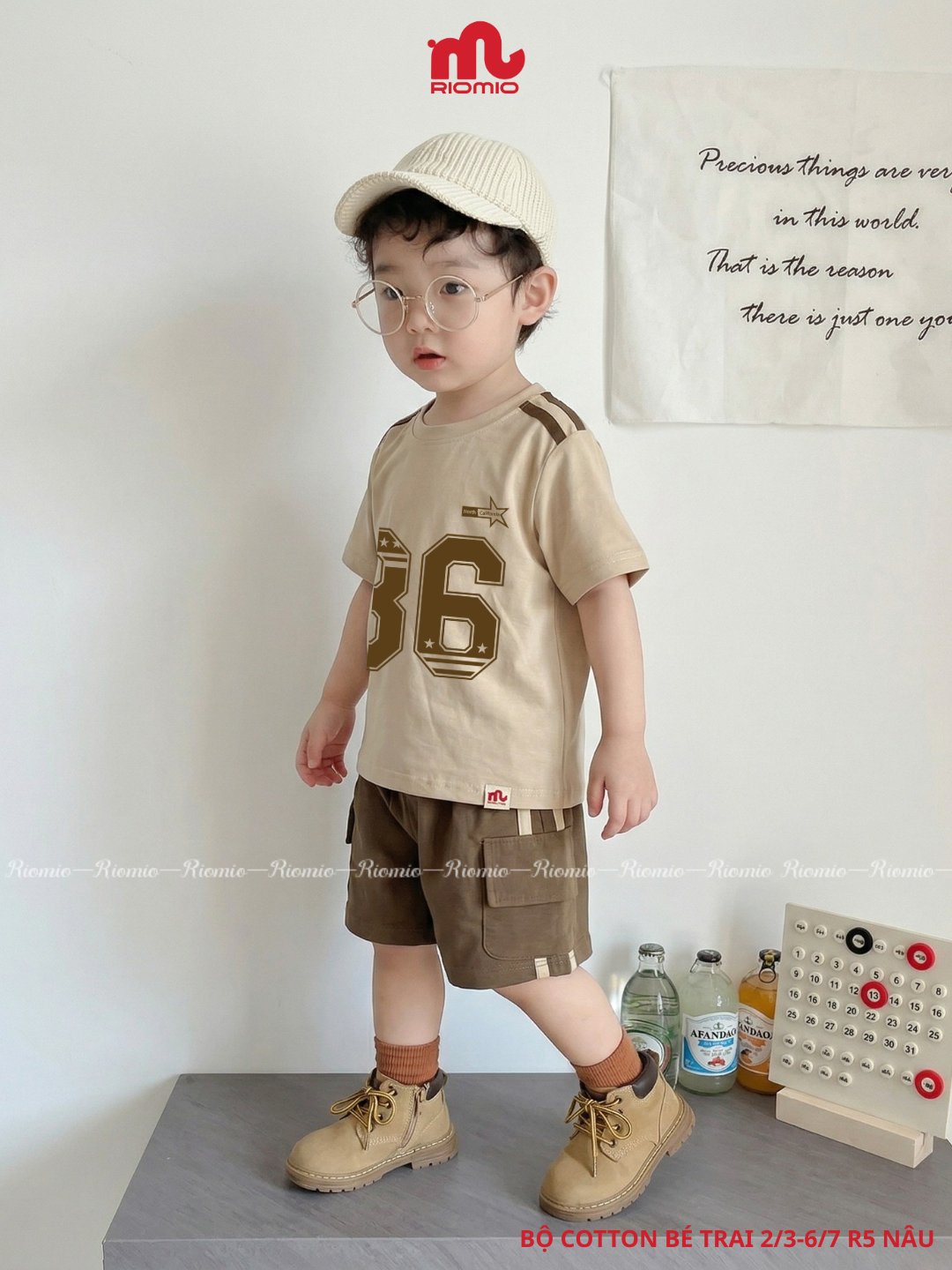 Bộ cotton bé trai 2-7 tuổi