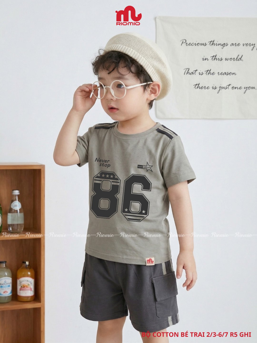 Bộ cotton bé trai 2-7 tuổi
