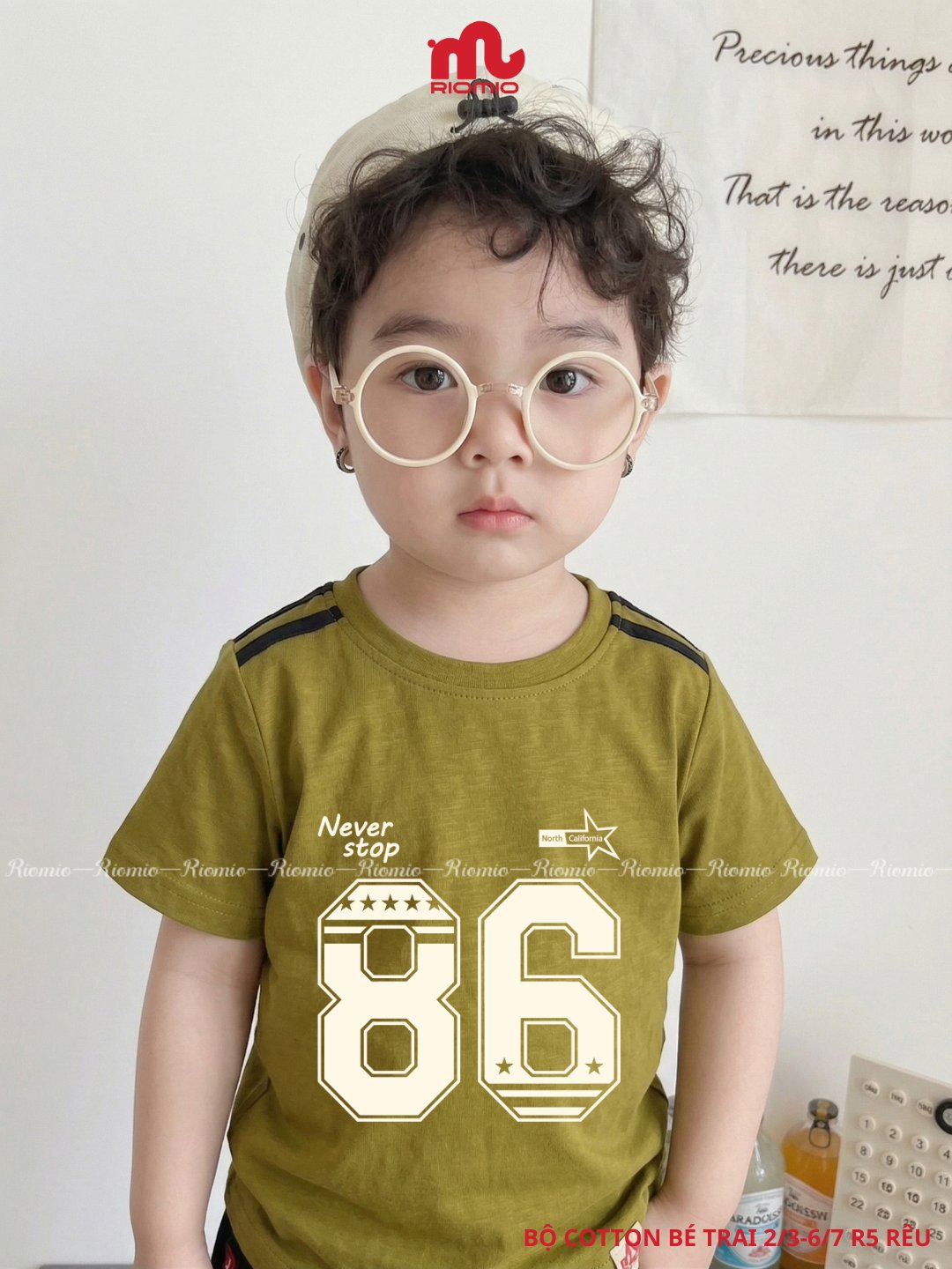 Bộ cotton bé trai 2-7 tuổi