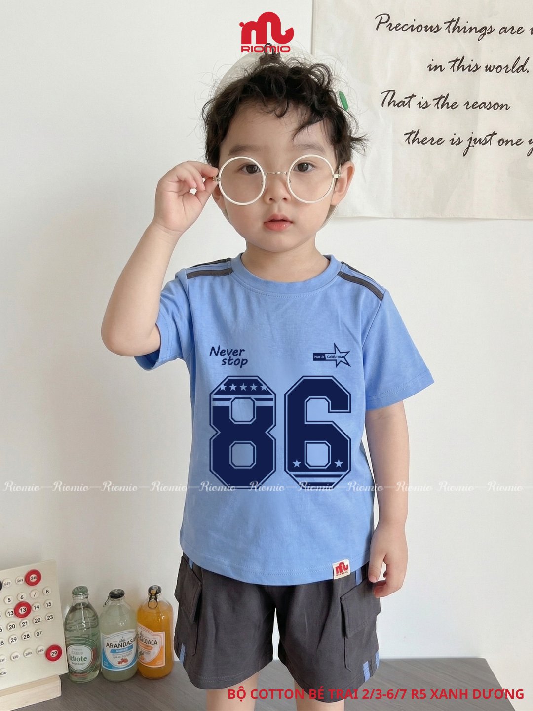 Bộ cotton bé trai 2-7 tuổi