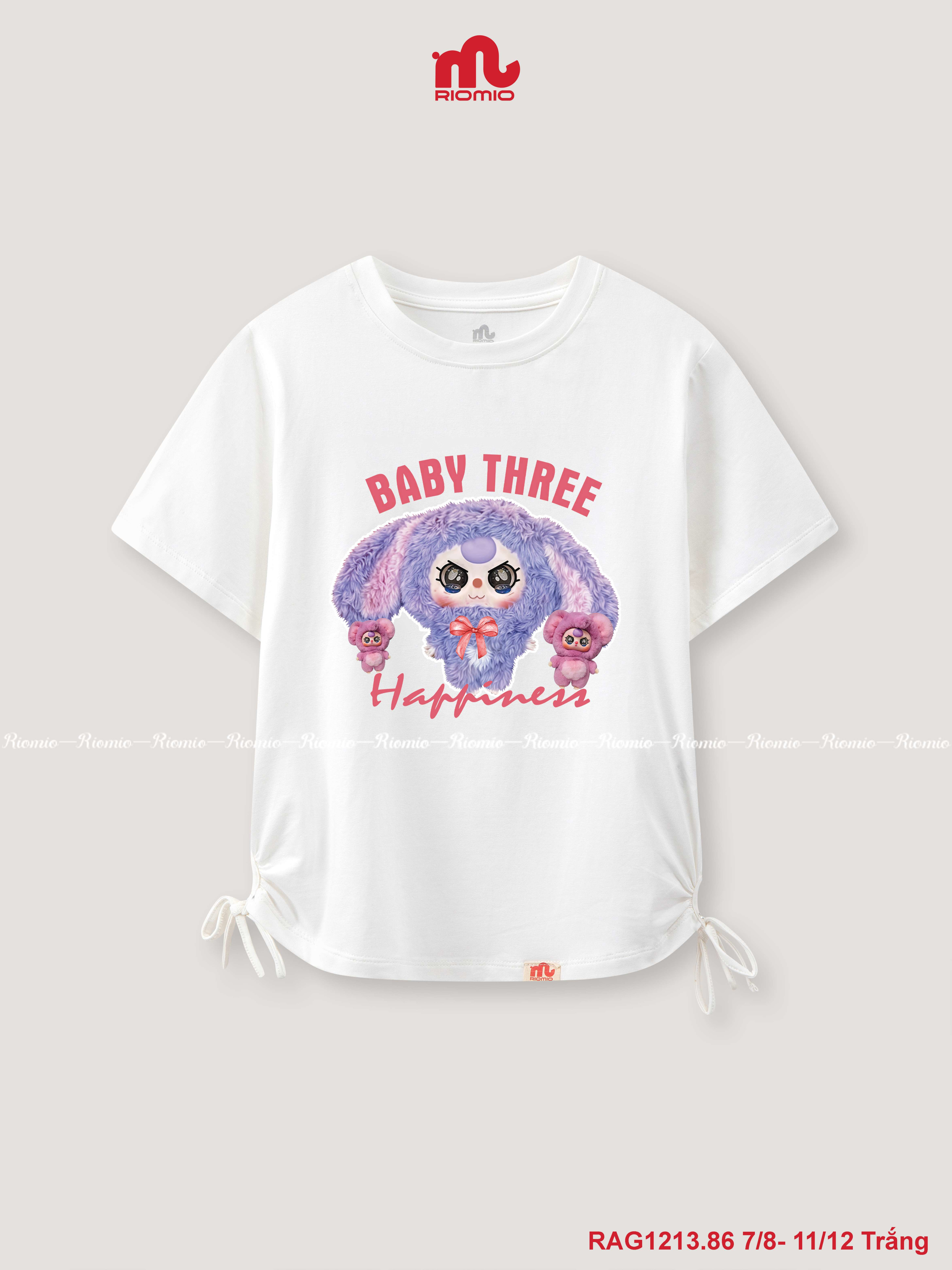 Áo cotton Bé gái rút dây (7-12 tuổi)