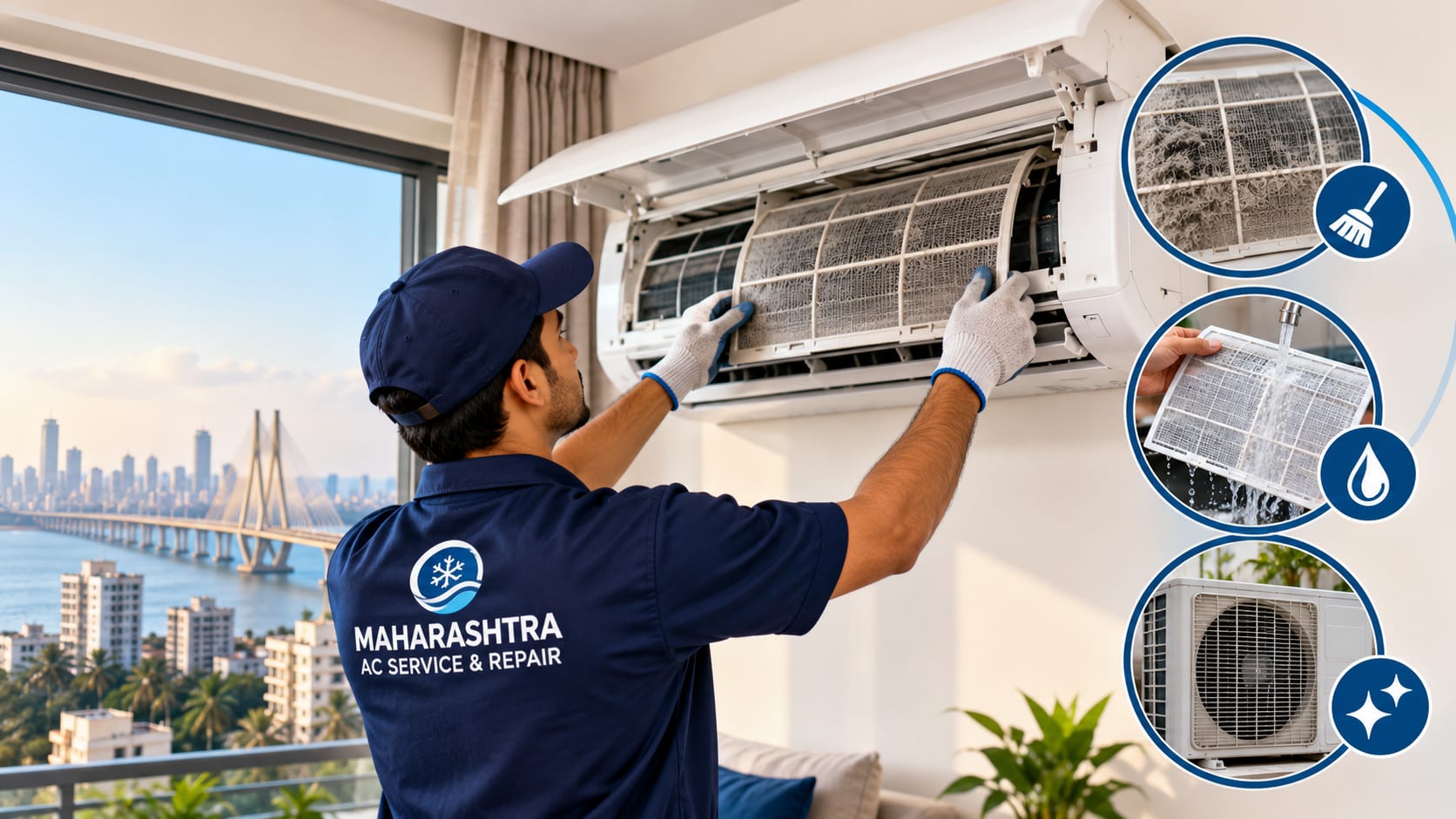 Air conditioning service and maintenance for a home in Mumbai