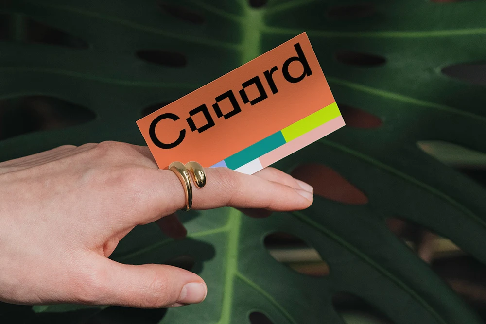 Mockup de cartão de visita da UE