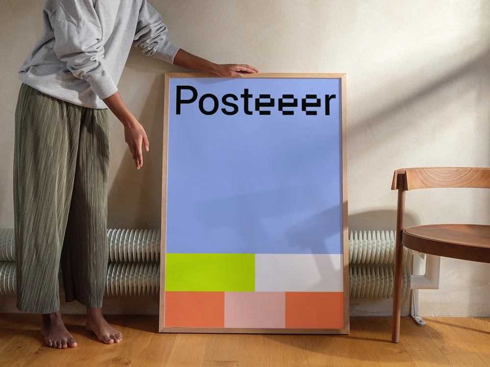 Mockup gratuito de pôsteres