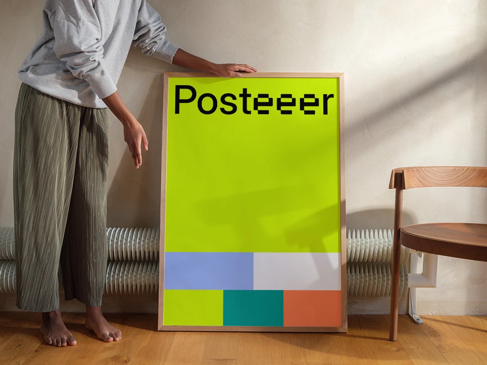 Mockup gratuito de pôsteres